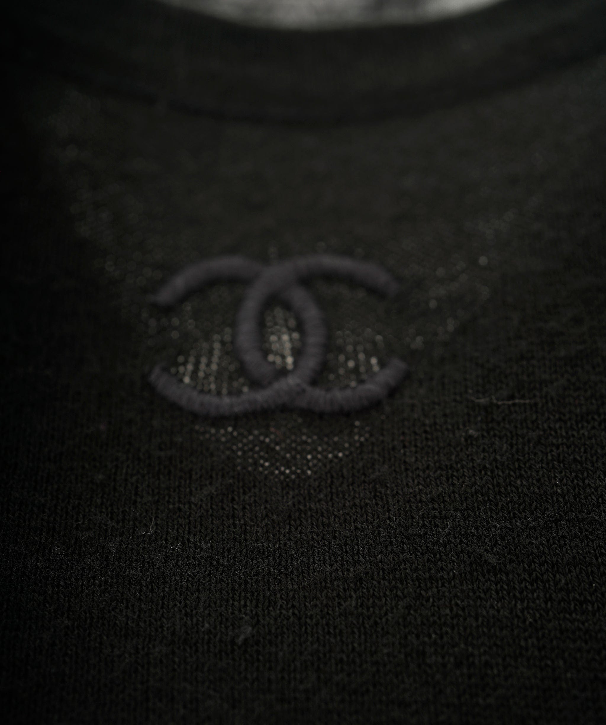 Chanel Chanel CC Long Sleeve Sweater Black ASL8272