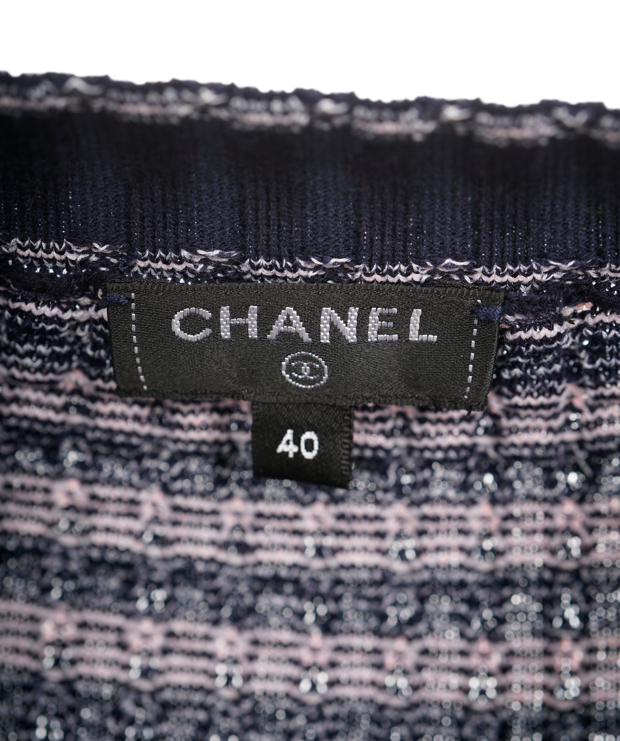 Chanel Chanel CC Navy knit dress ALC0802