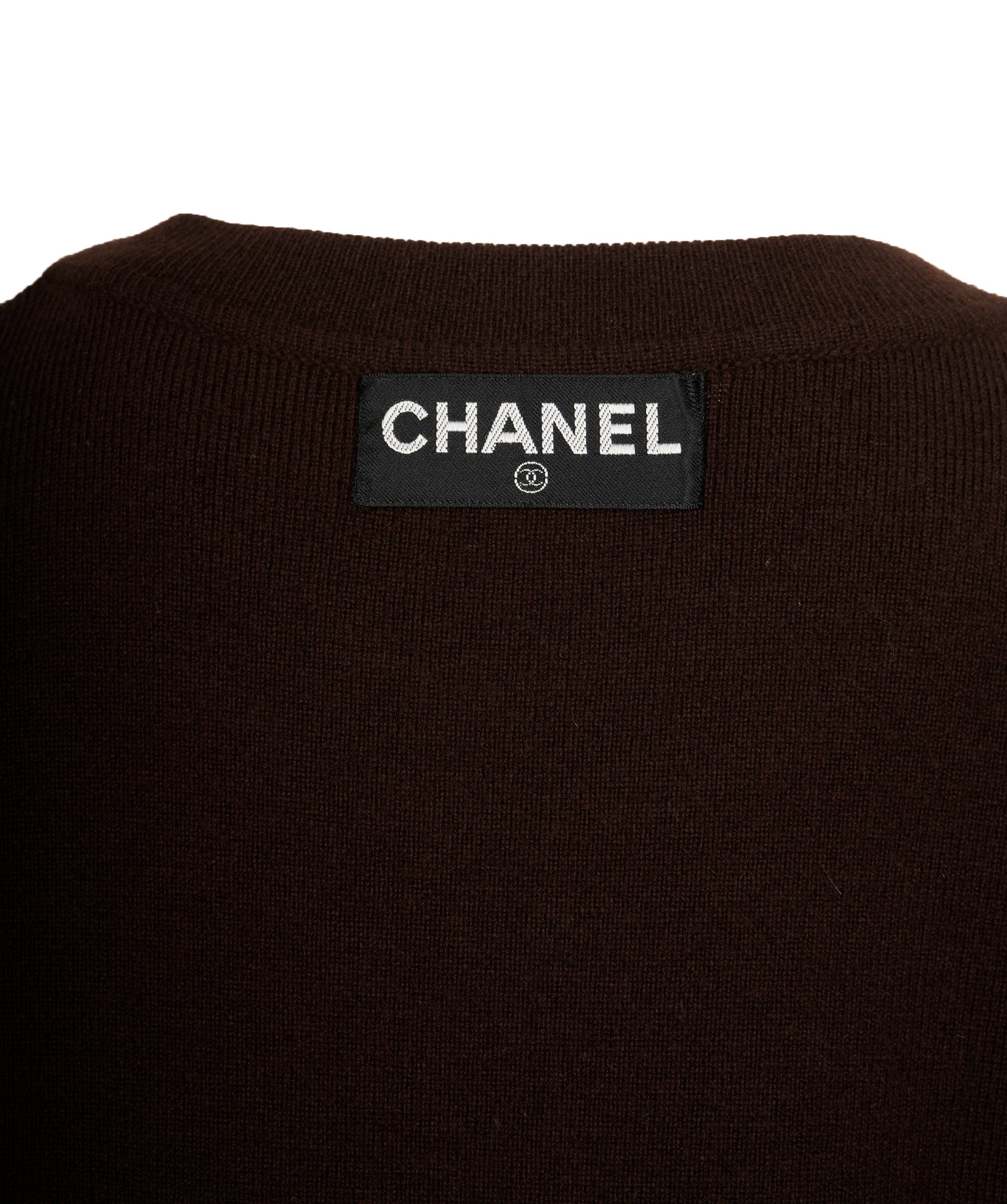 Chanel Chanel CC Pocket Oversized Sweater Brown ASL9716