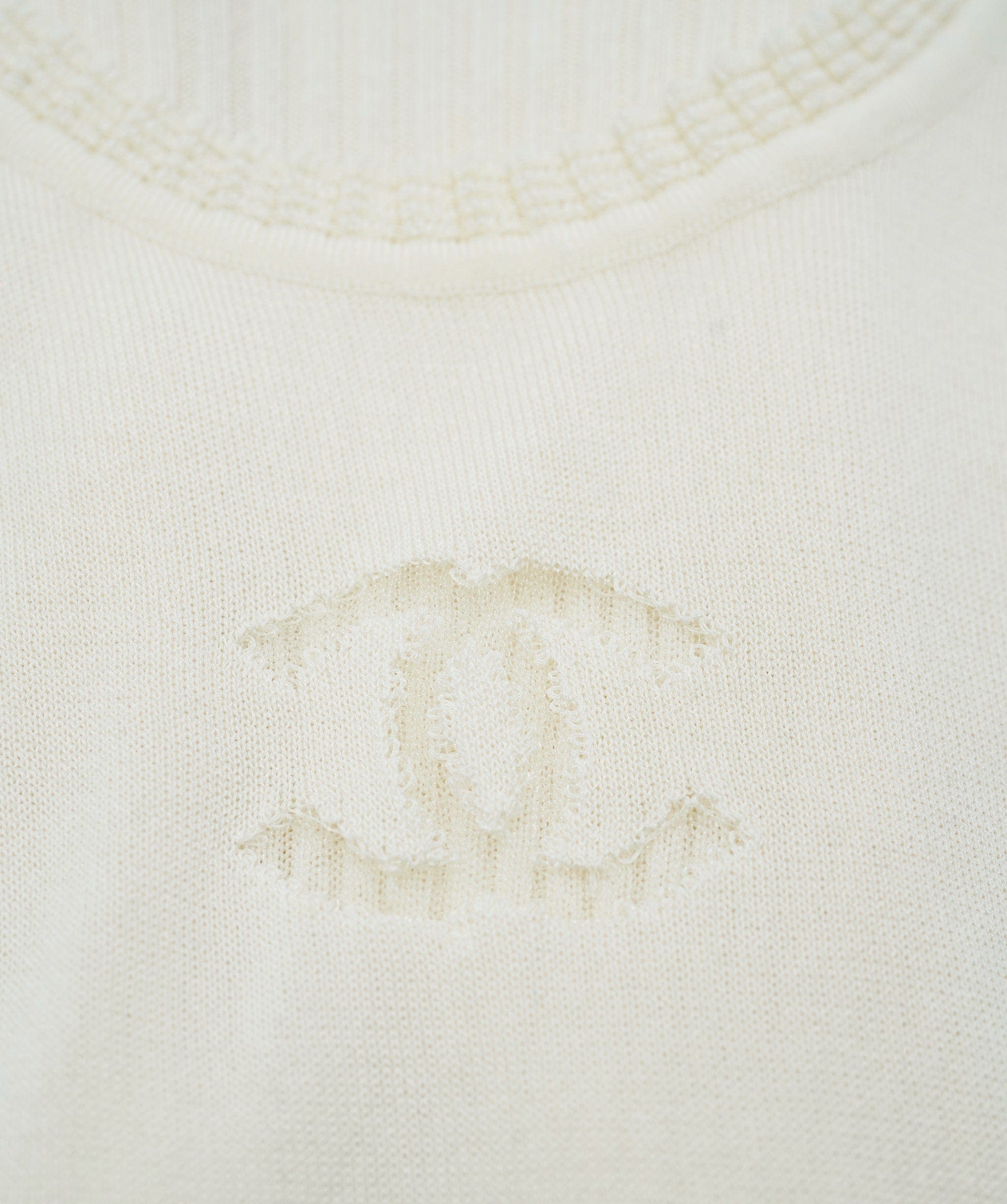 Chanel Chanel CC See-through Logo Top White ASL9550