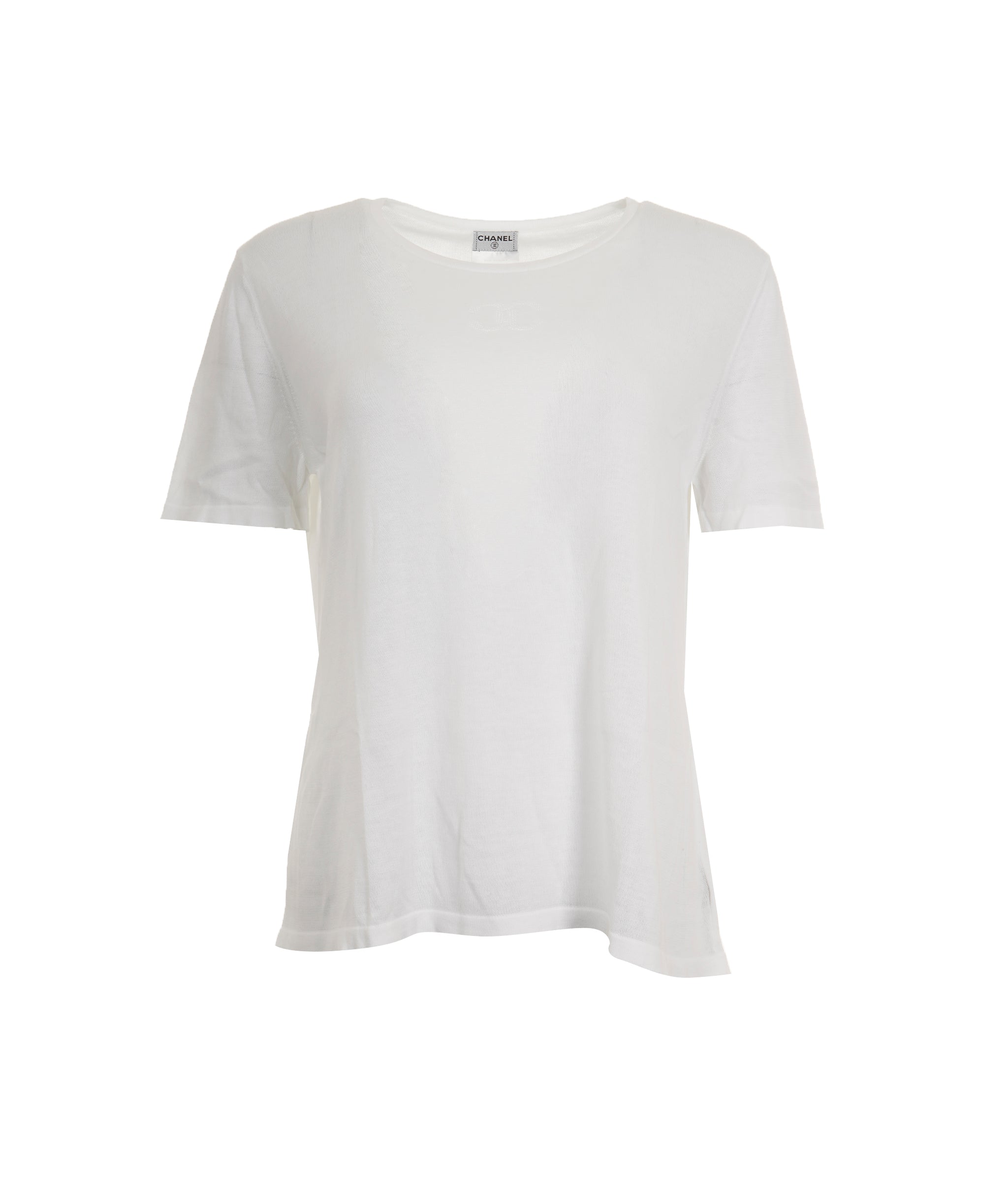 Chanel Chanel CC Summer Knit Top White ASL9009