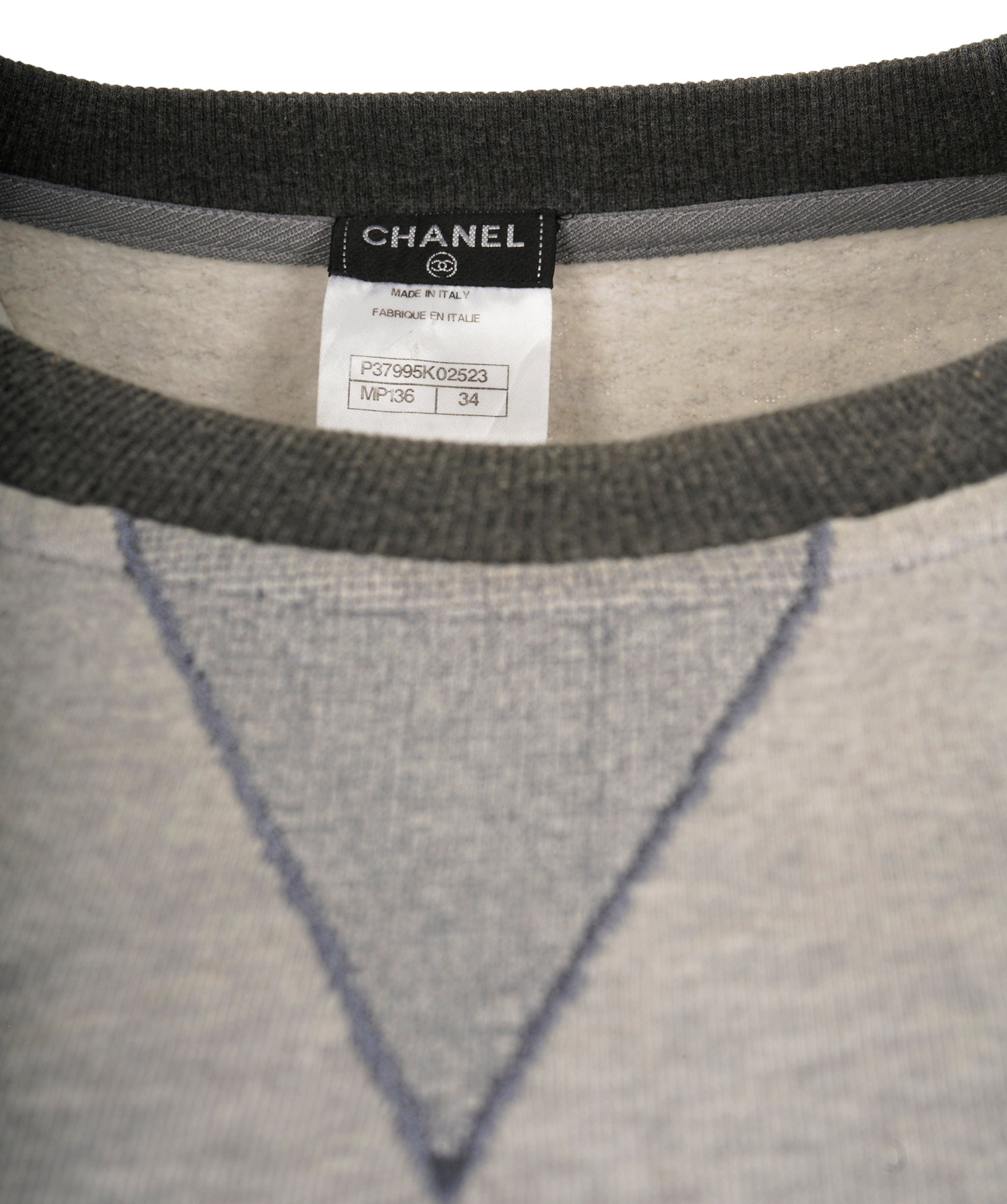 Chanel Chanel CC Sweatshirt Gray ASL9149