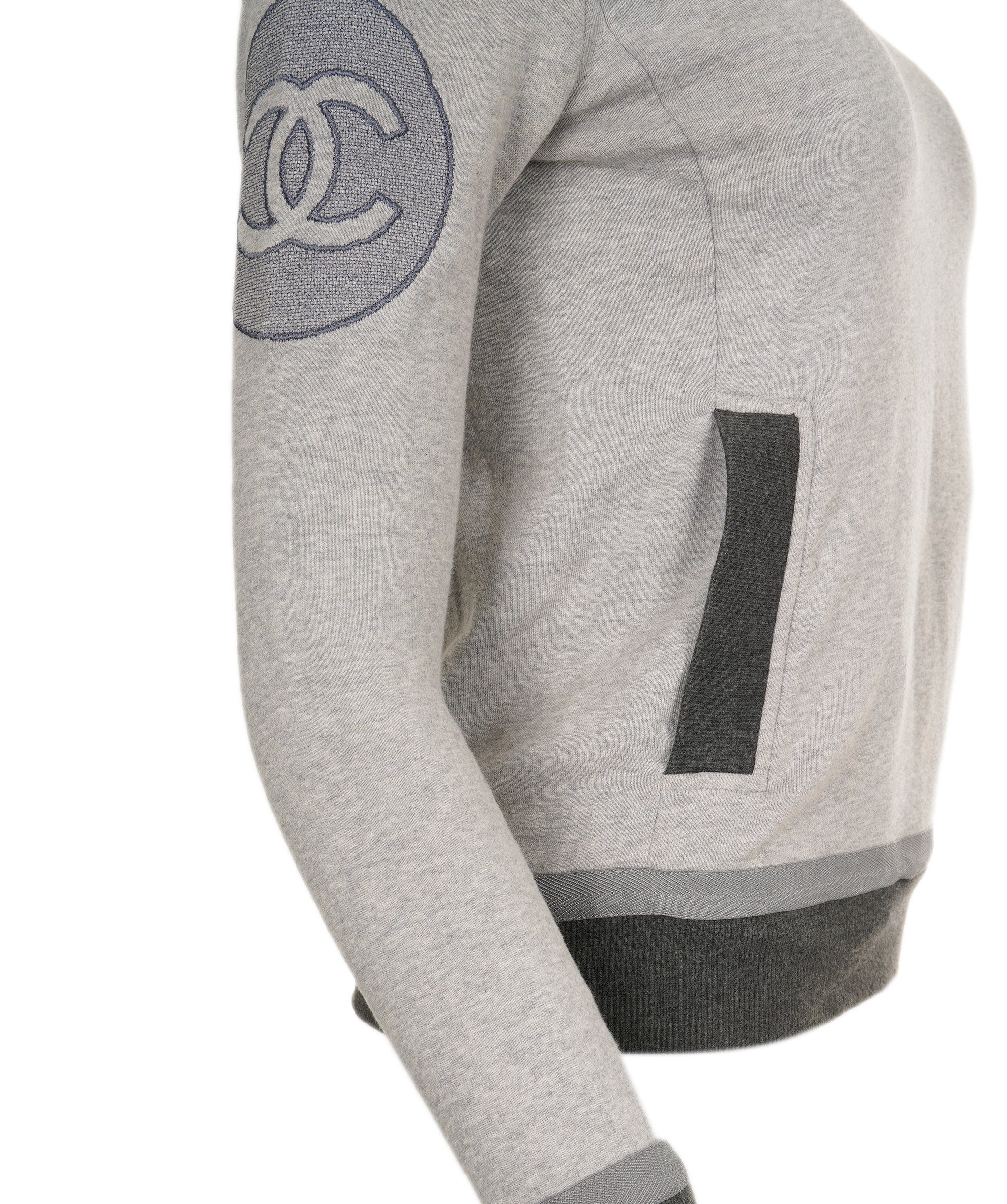 Chanel Chanel CC Sweatshirt Gray ASL9149