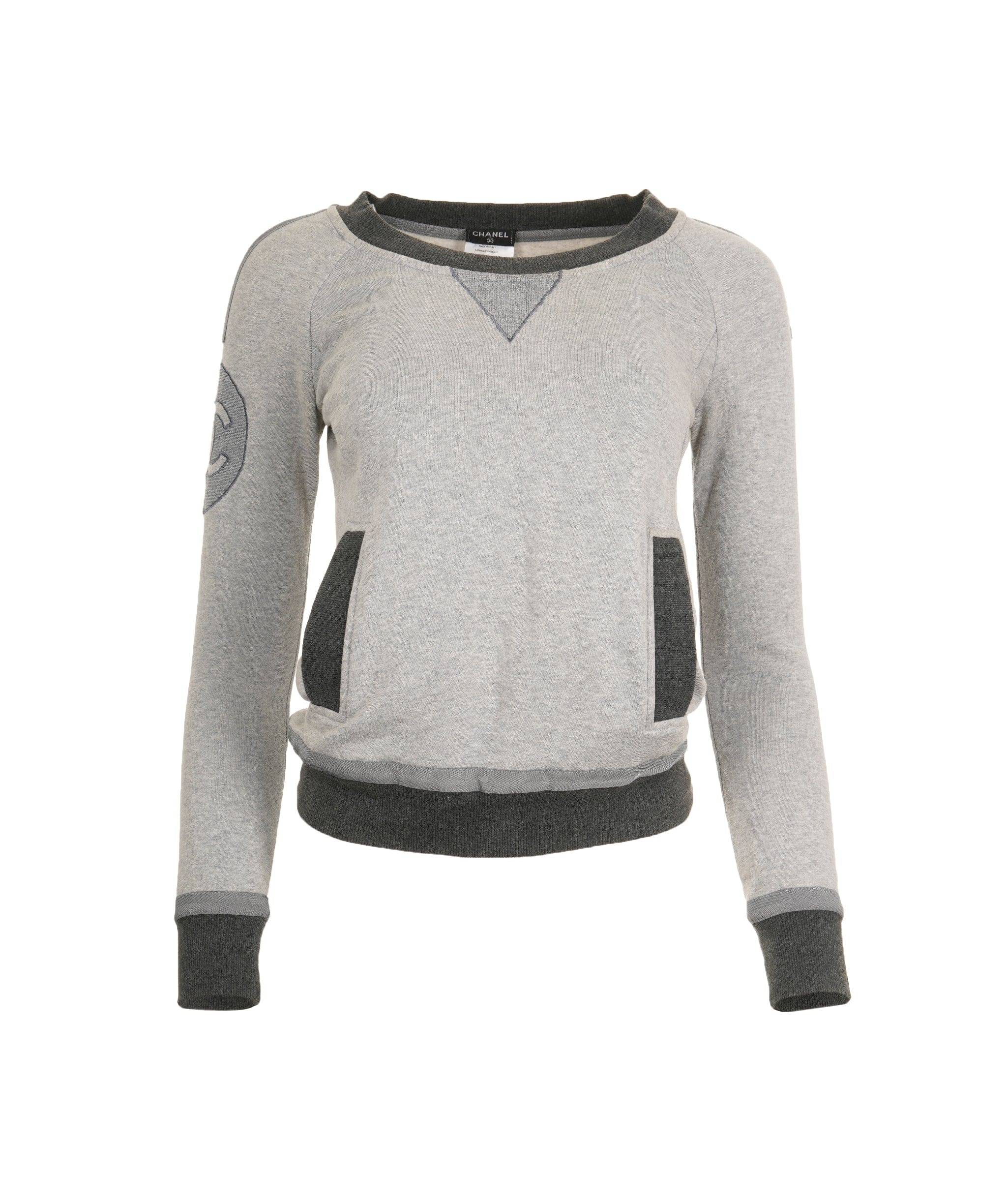 Chanel Chanel CC Sweatshirt Gray ASL9149