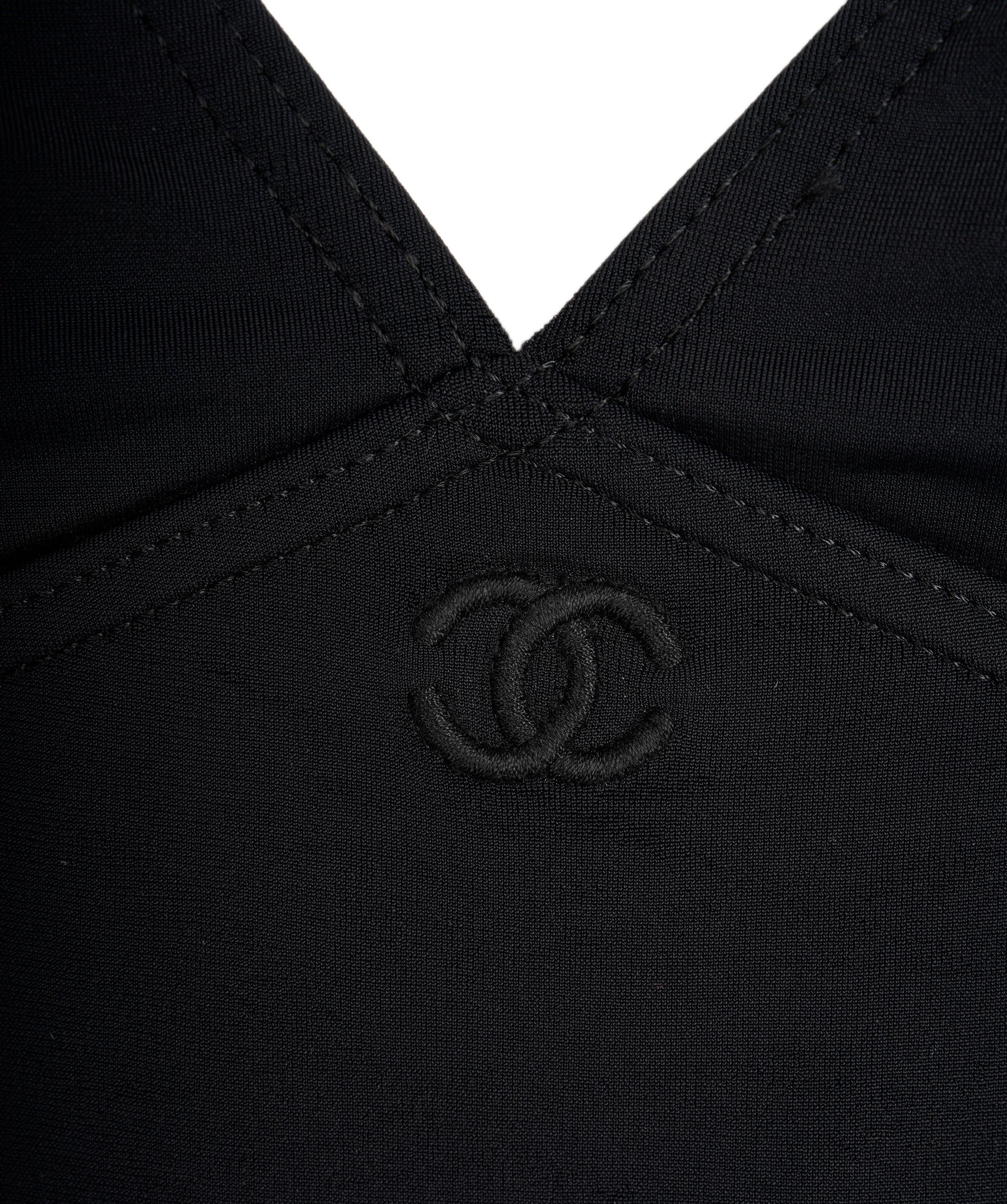 Chanel Chanel CC Swim Dress Black ASL8228