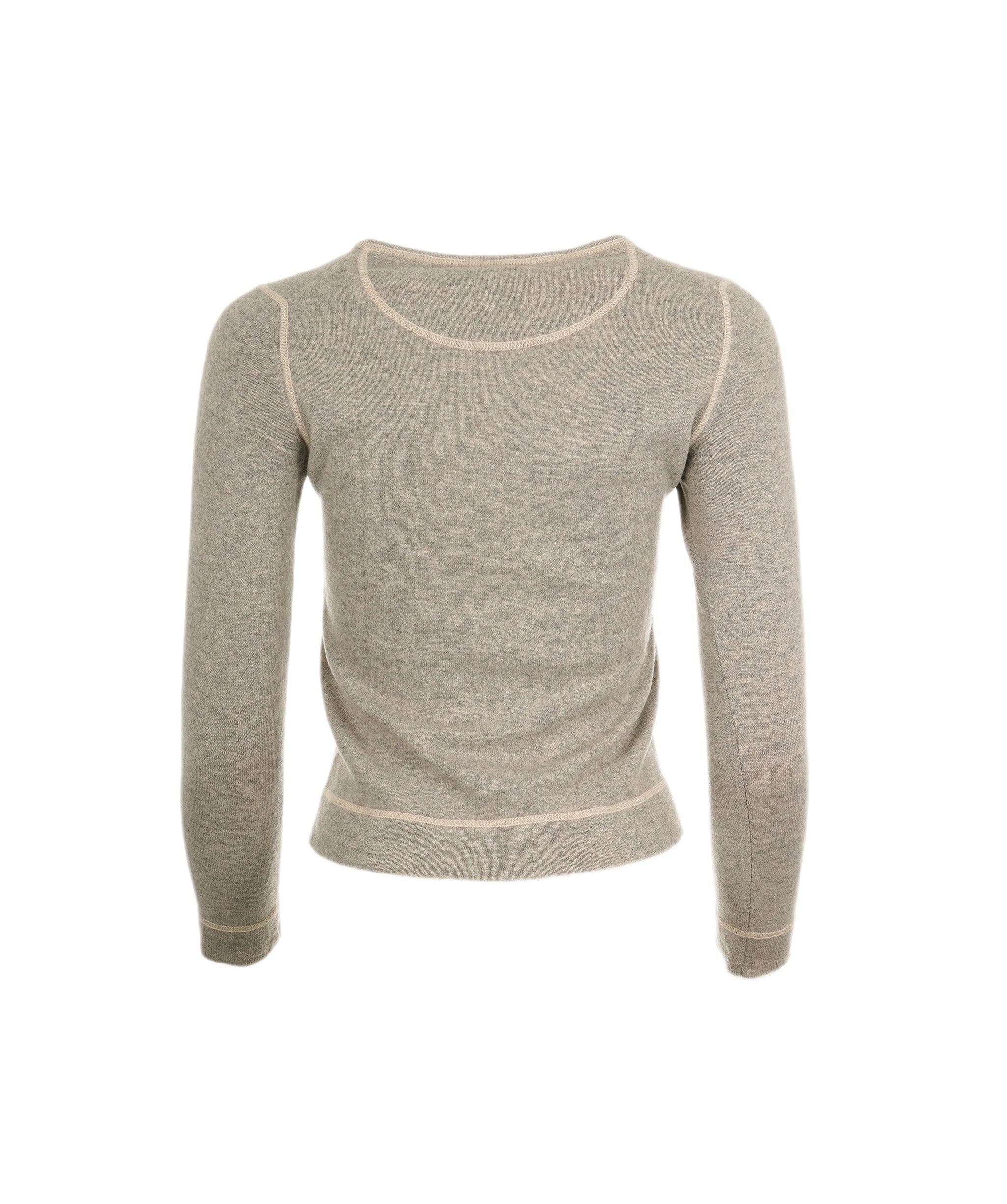 Chanel Chanel Chasmere Sweater Gray ASL8605