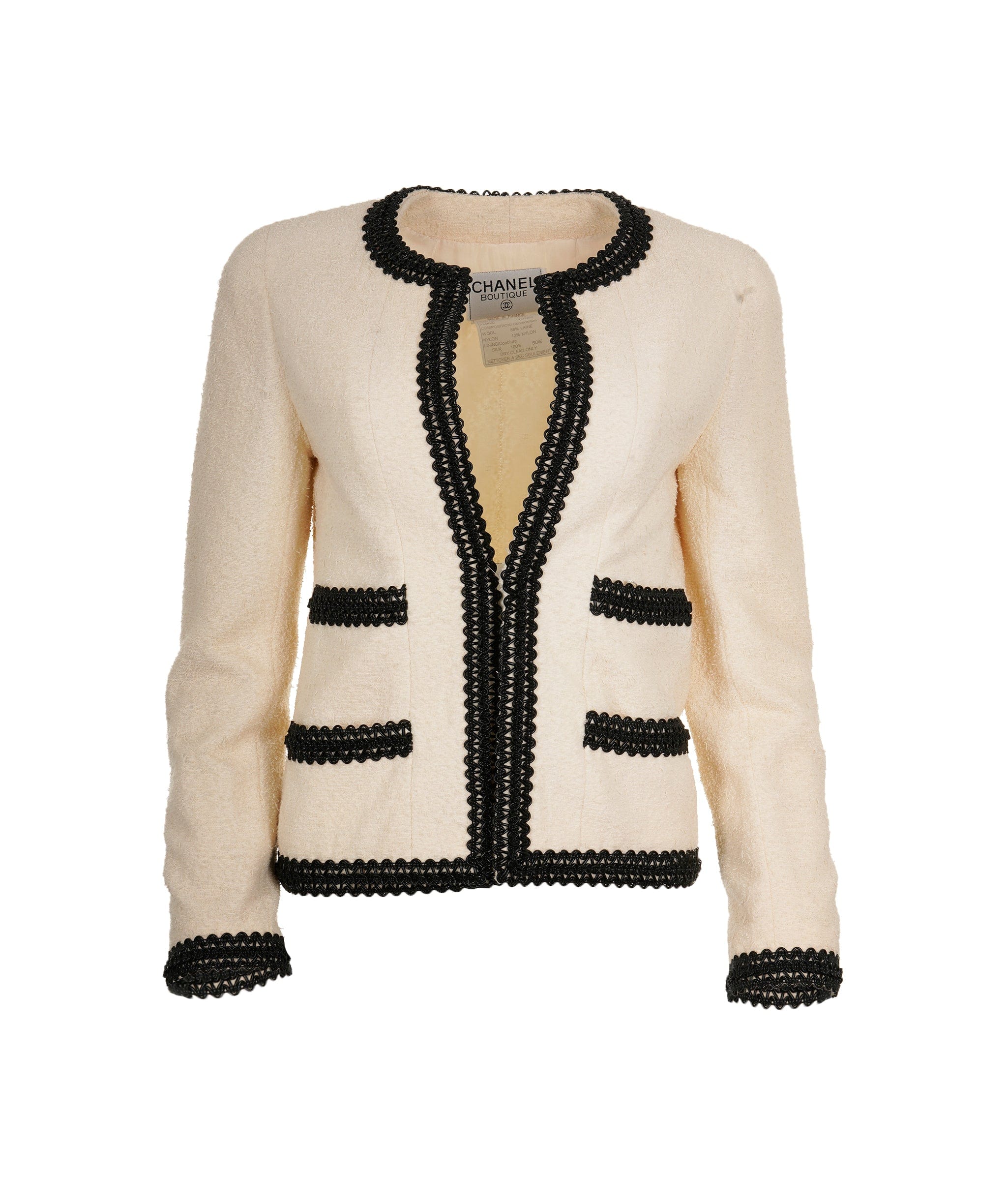 Chanel Chanel Creme Suit Scuba 38 ASL5010