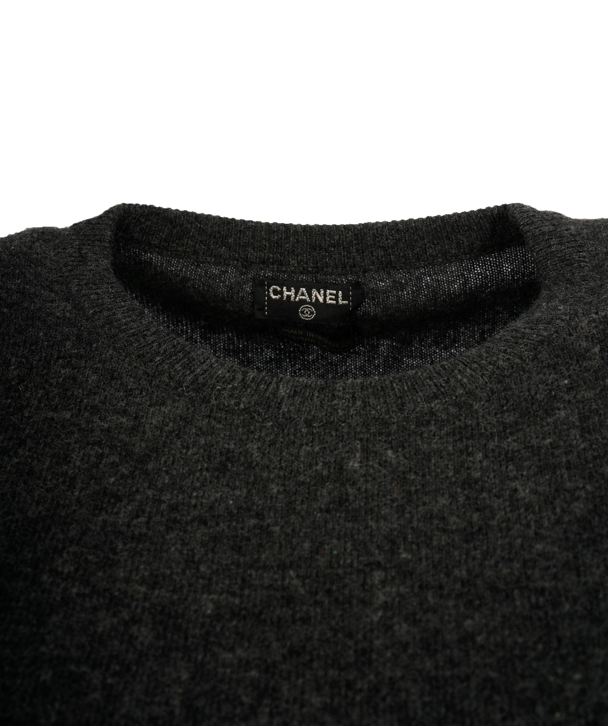 Chanel Chanel dark grey cashmere jumper - AJC0475