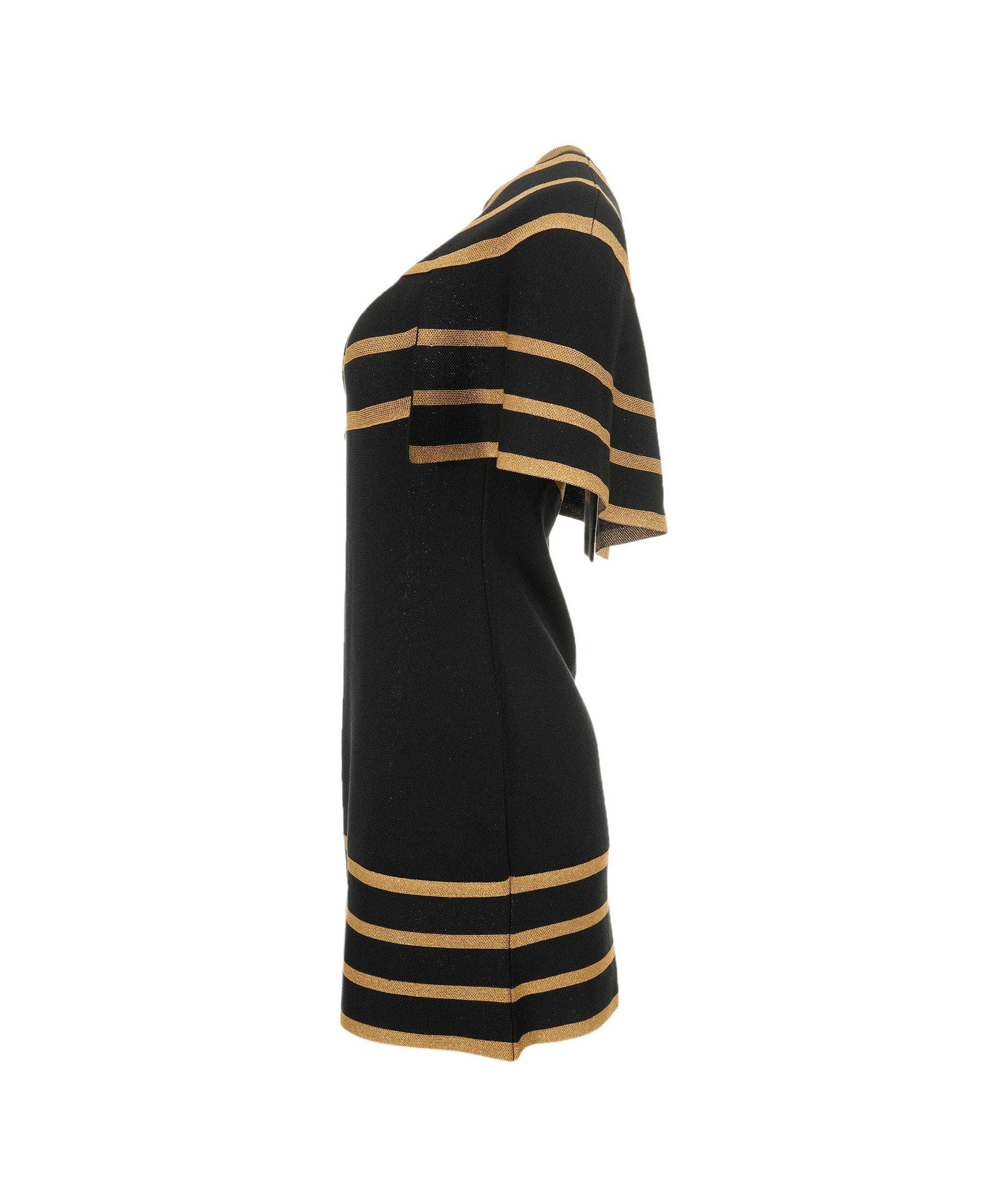 Chanel Chanel Dress black with gold stripes Pre fall 2019 FR34 AVC1247