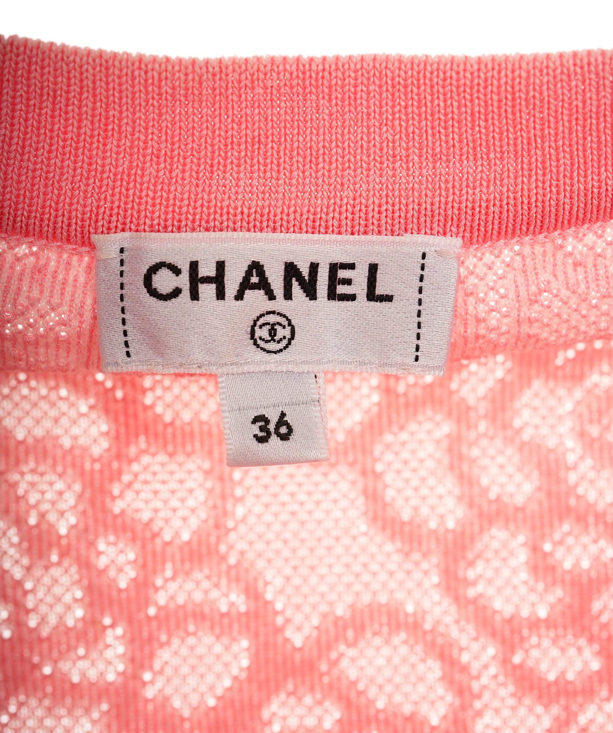 Chanel Chanel Dress cardigan pink camelias 21C FR36 P70364K10009 AVC1711