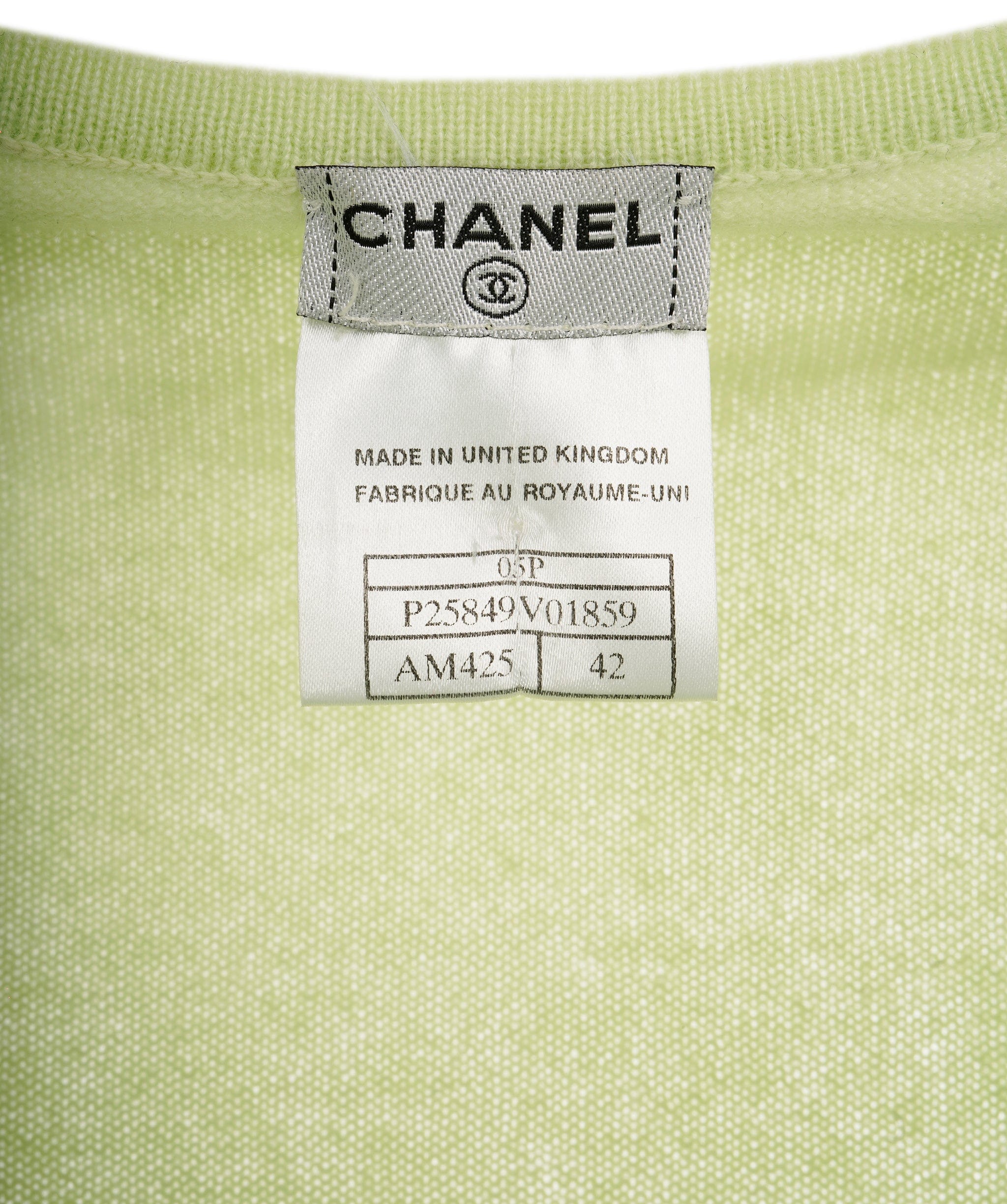 Chanel Chanel Green CC Knit Top  ALL0489