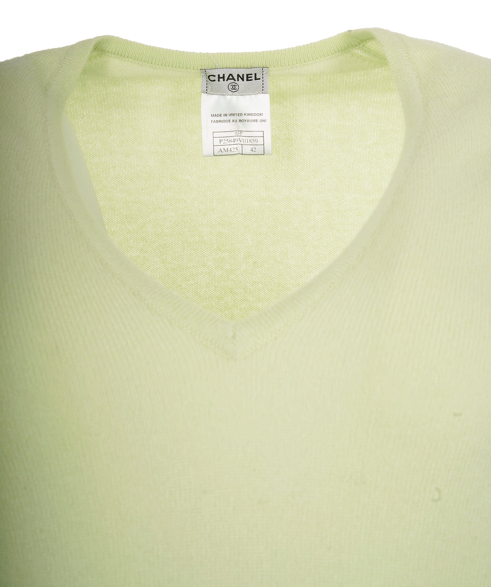 Chanel Chanel Green CC Knit Top  ALL0489