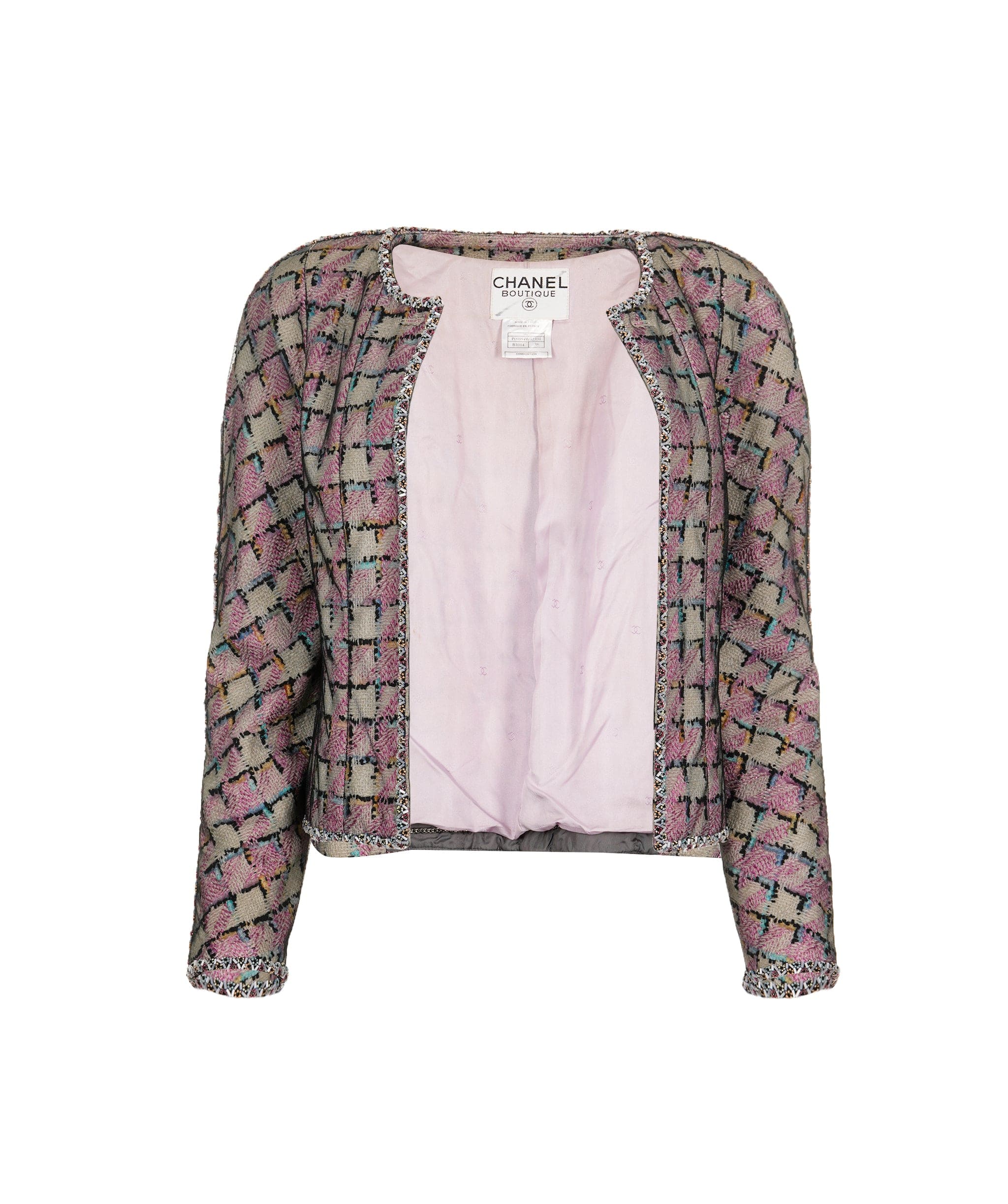 Chanel Chanel Jacket pink with ambroideries FR38 98C P09894W02394 AVC1626