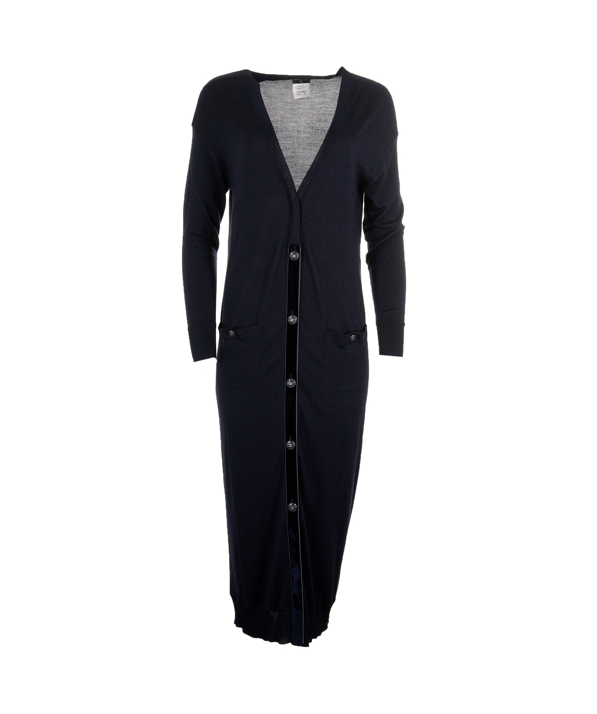 Chanel Chanel Midnight Blue Long CC Cardigan Dress Size 38 ALL0472