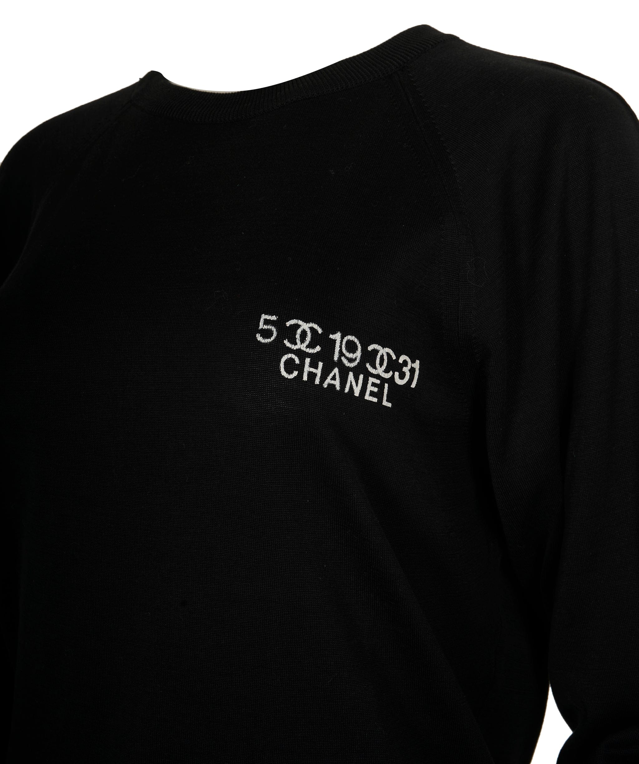 Chanel Chanel Number Logo Sweatshirt Black ASL9709