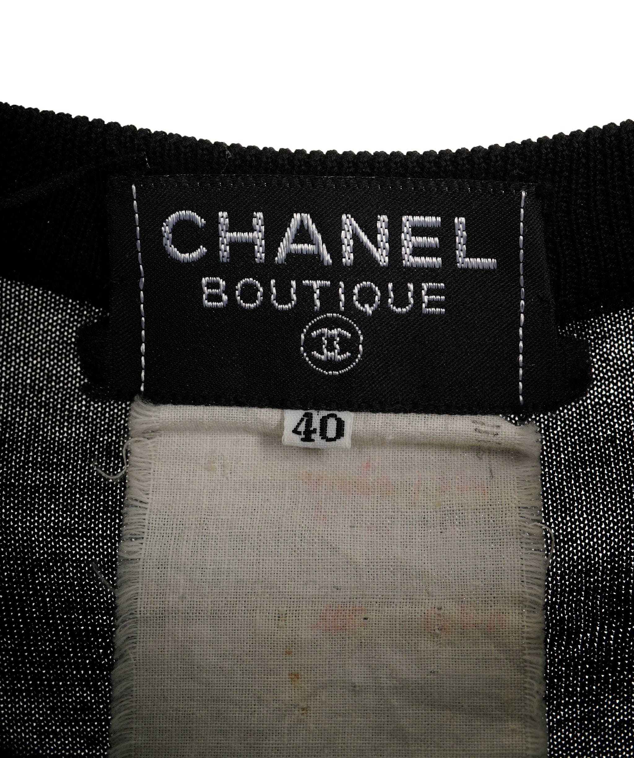 Chanel Chanel Number Logo Sweatshirt Black ASL9709