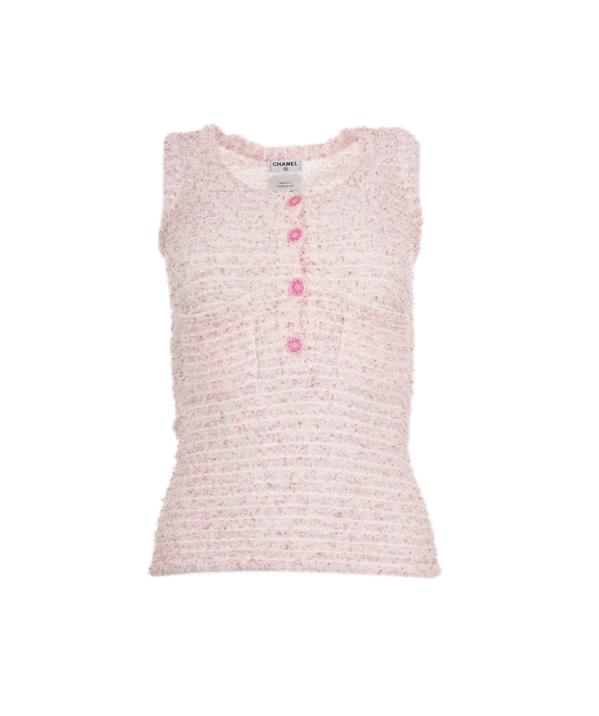 Chanel Chanel P53 Knit Tank Top Pink ASL8619