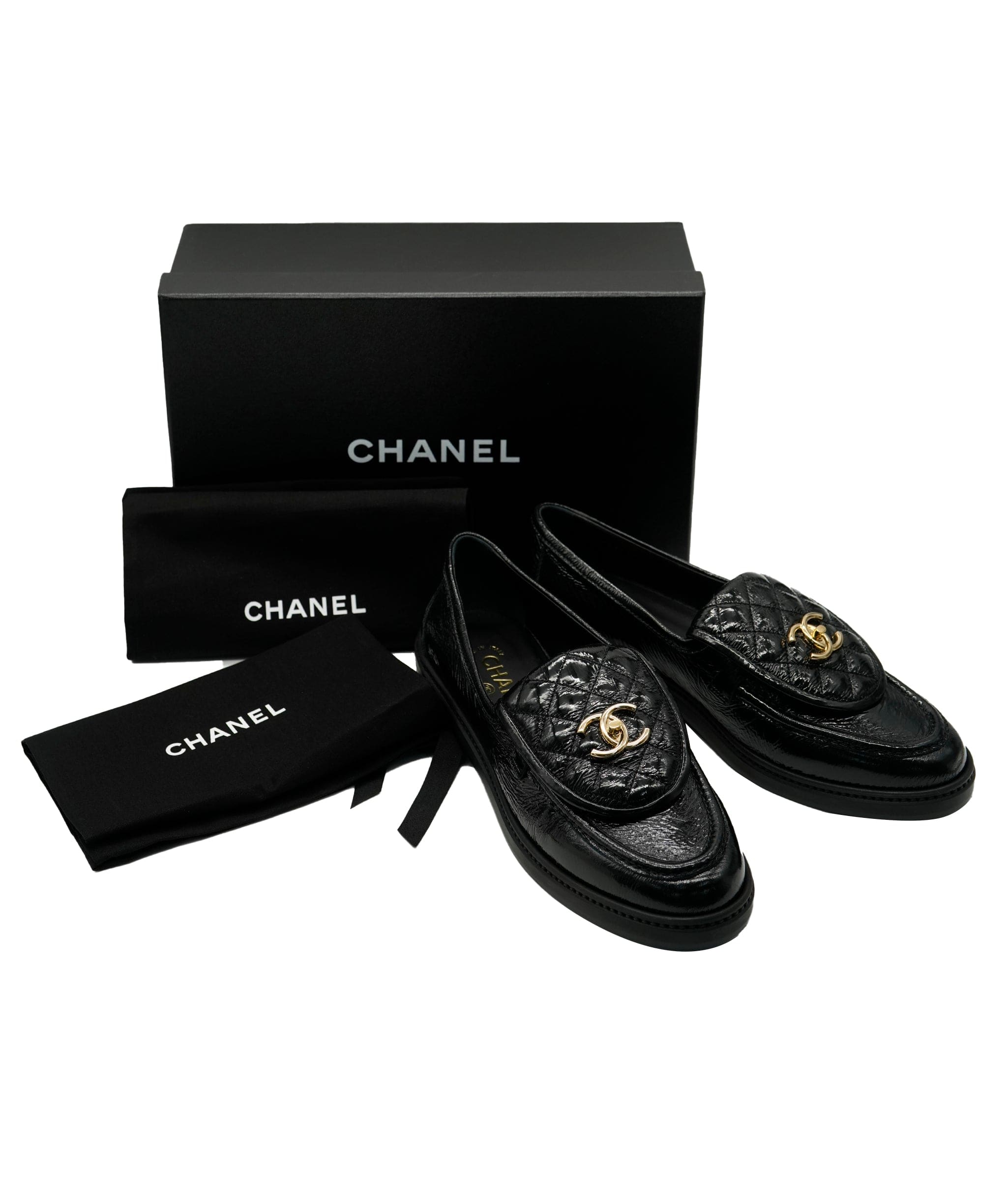 Chanel Chanel Patent Loafer 41.5 ALC0952