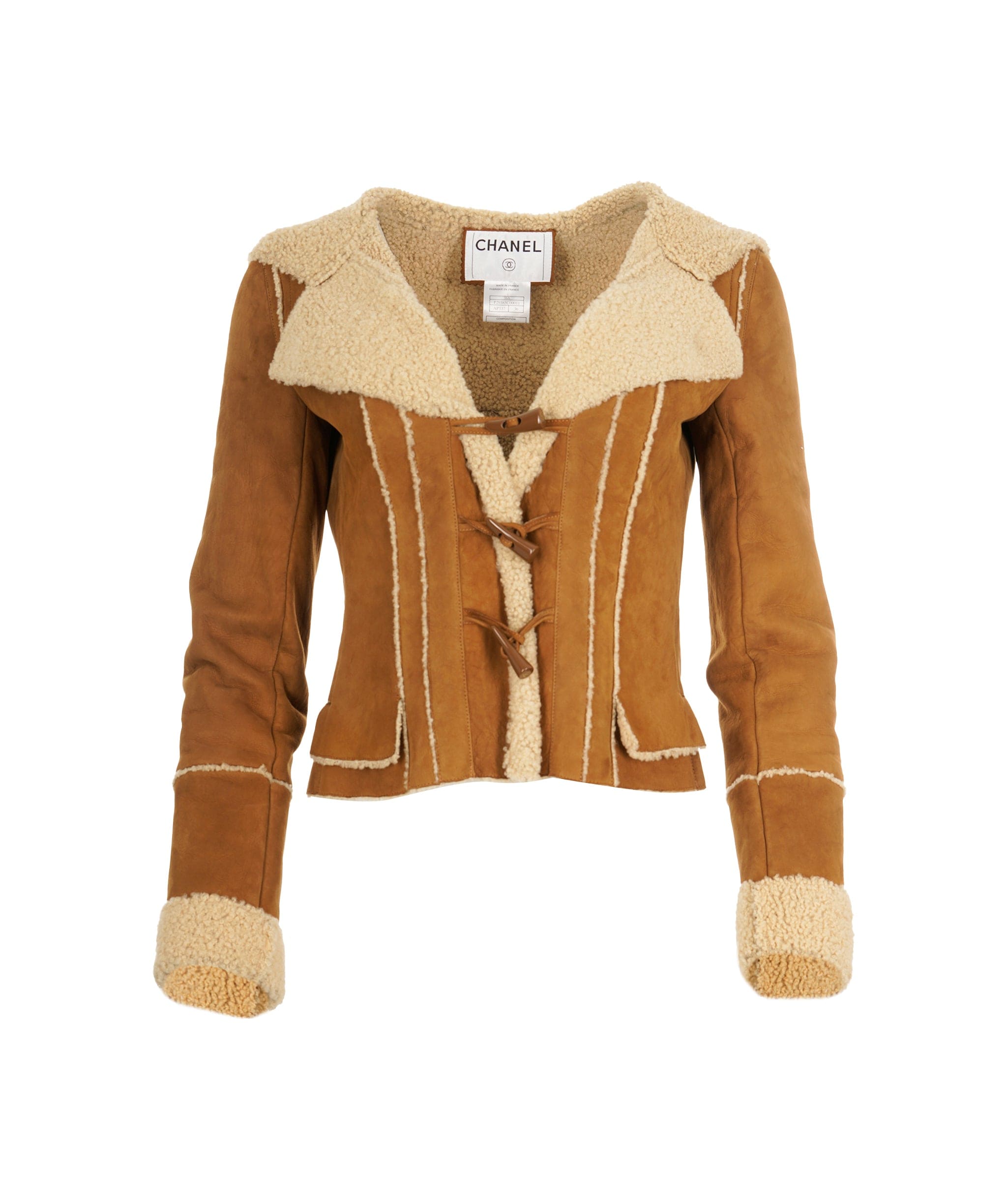 Chanel Chanel shearling jacket coat FR36 AVC1439