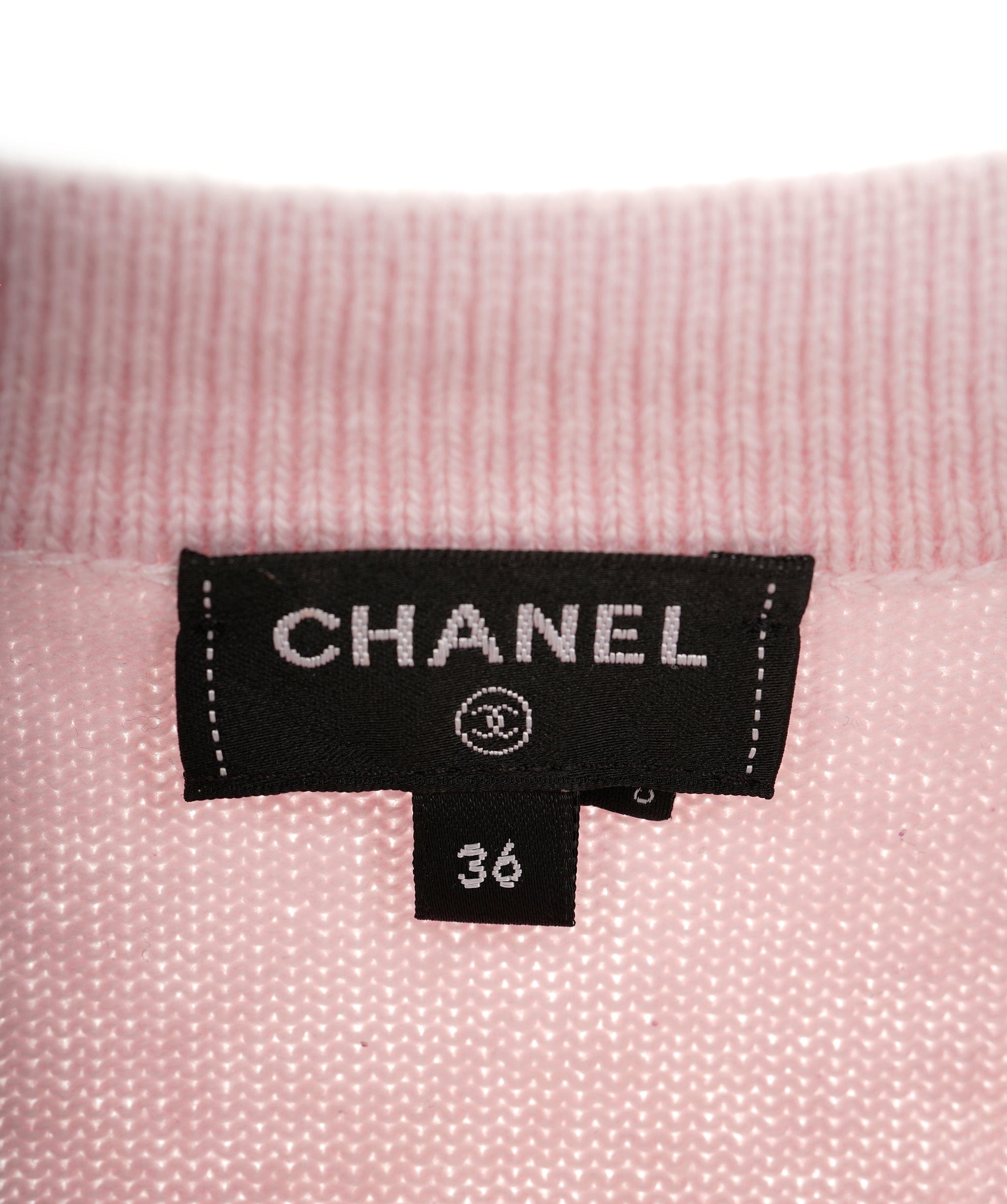 Chanel Chanel Short cardigan pink charms 22B FR36  AVC1327