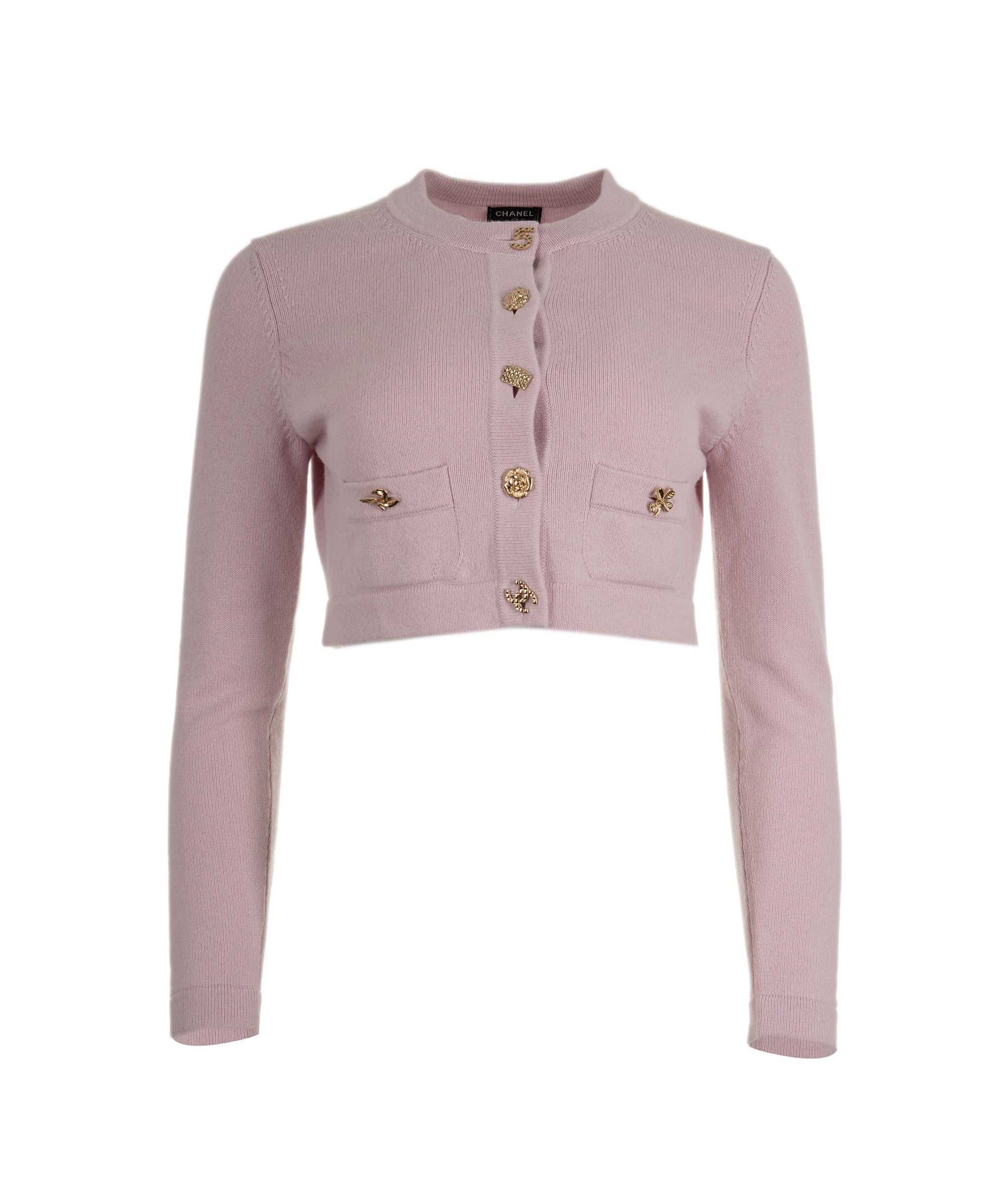 Chanel Chanel Short cardigan pink charms 22B FR36  AVC1327