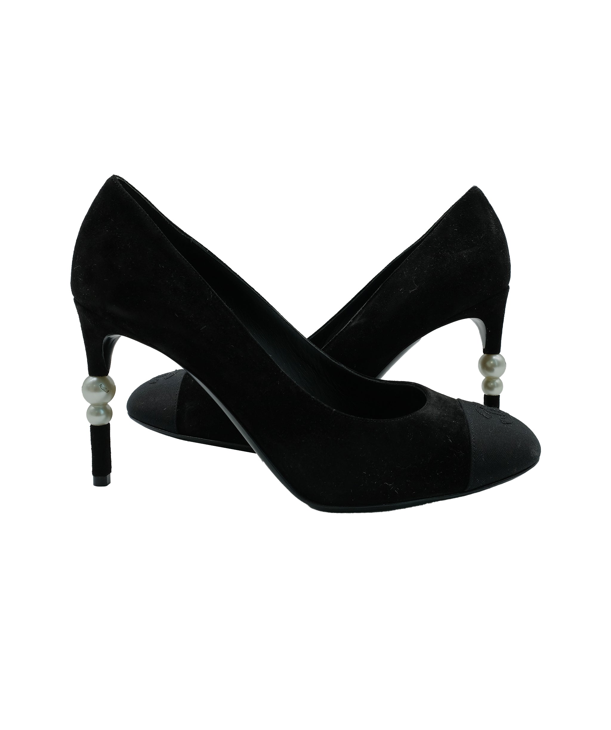 Chanel Chanel Suede Black Pumps RJC2749