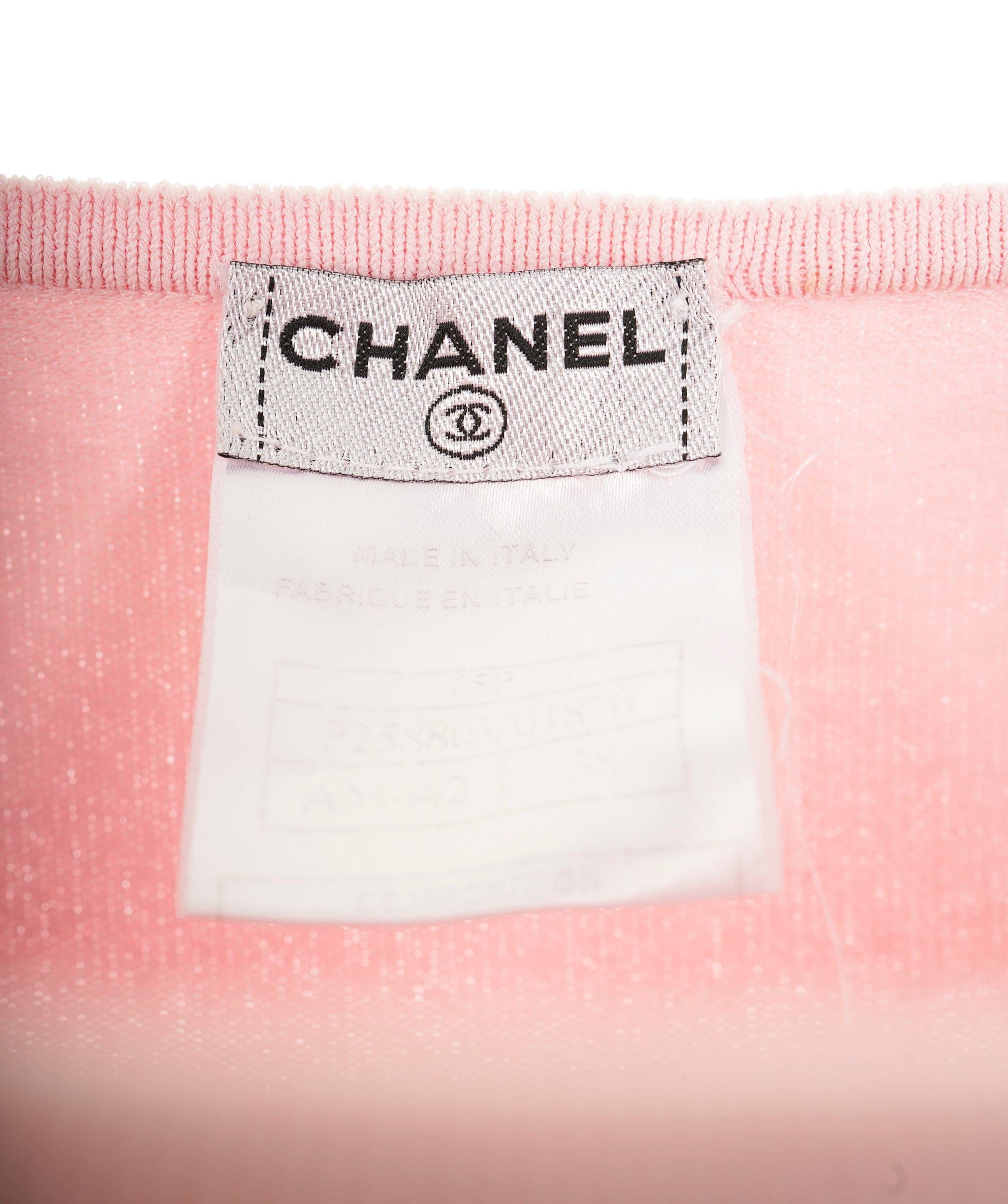 Chanel Chanel Summer Knit Top Pink ASL8876