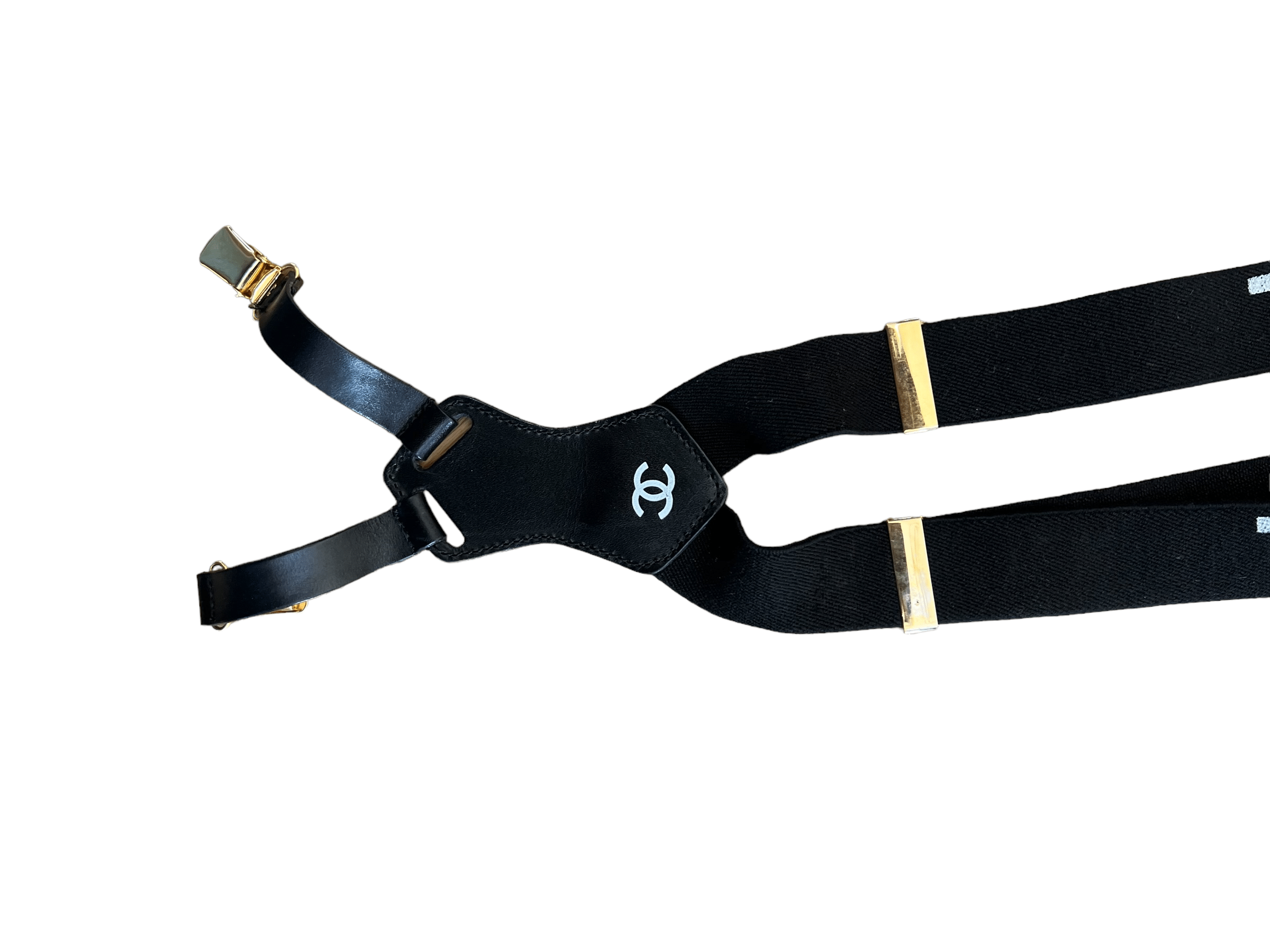 Chanel Chanel Suspenders Belt Black ASL8625