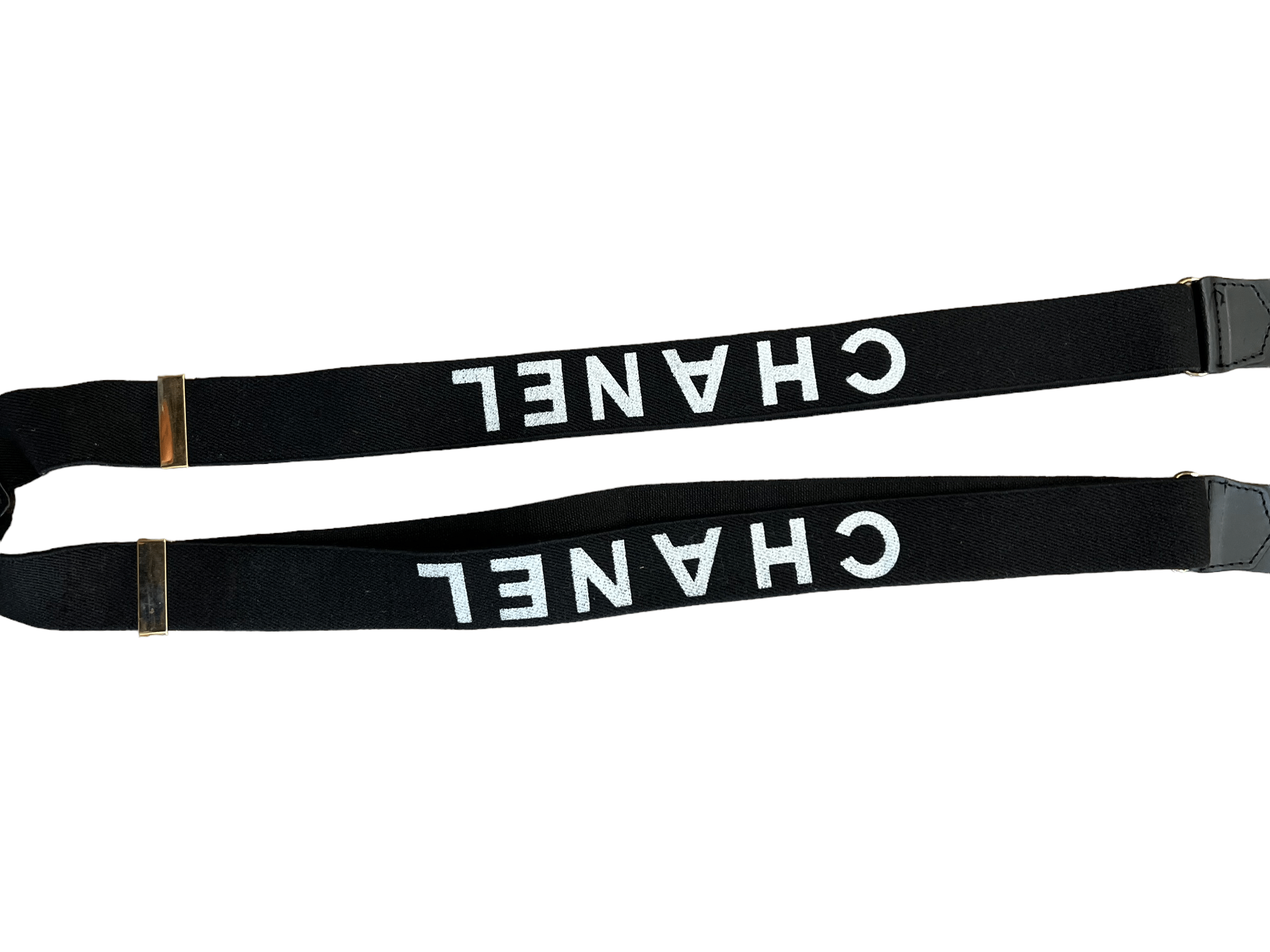 Chanel Chanel Suspenders Belt Black ASL8625