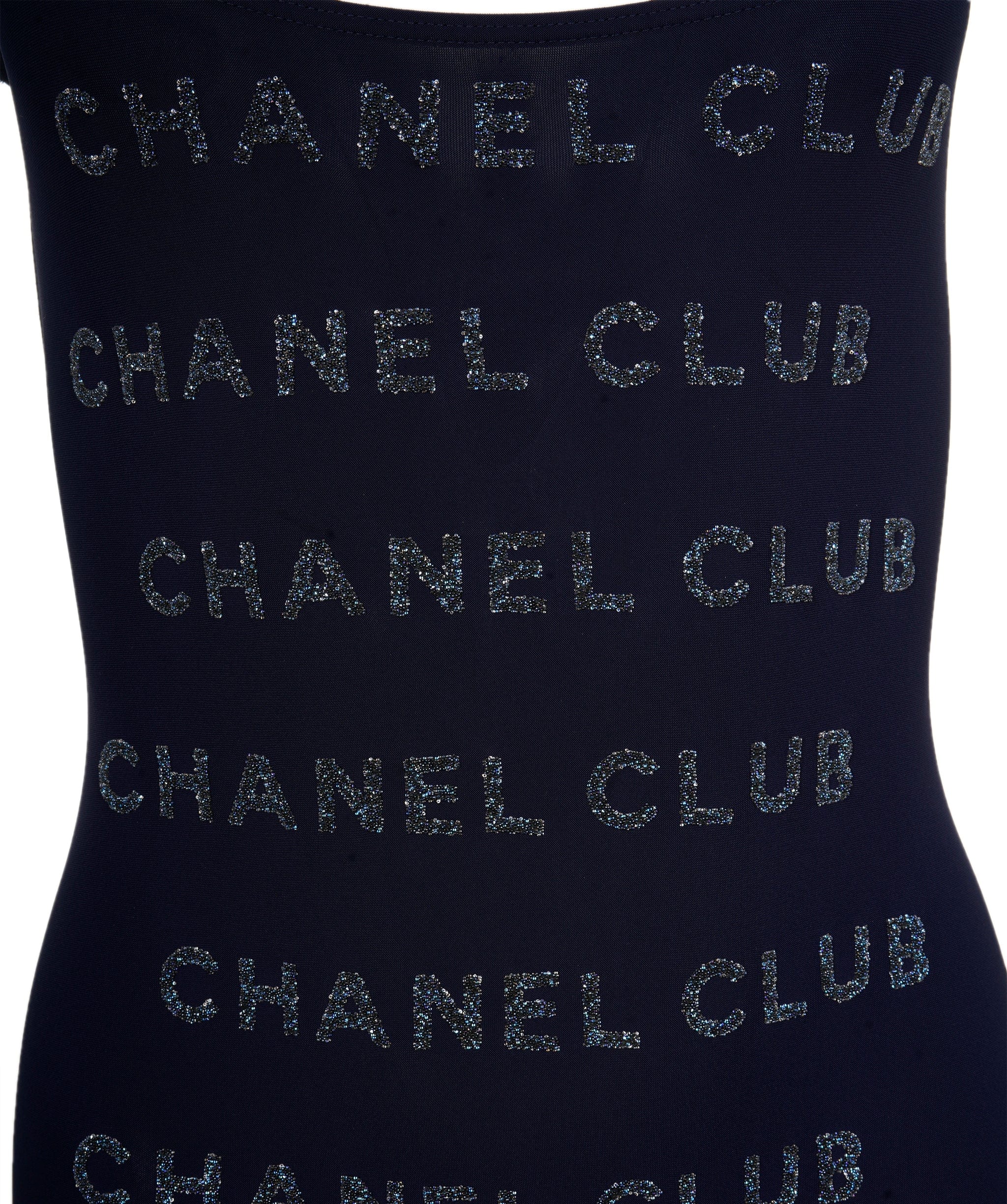 Chanel Chanel Swimsuit 1 pc blue Chanel club FR36 P56834V25564 AVC1145