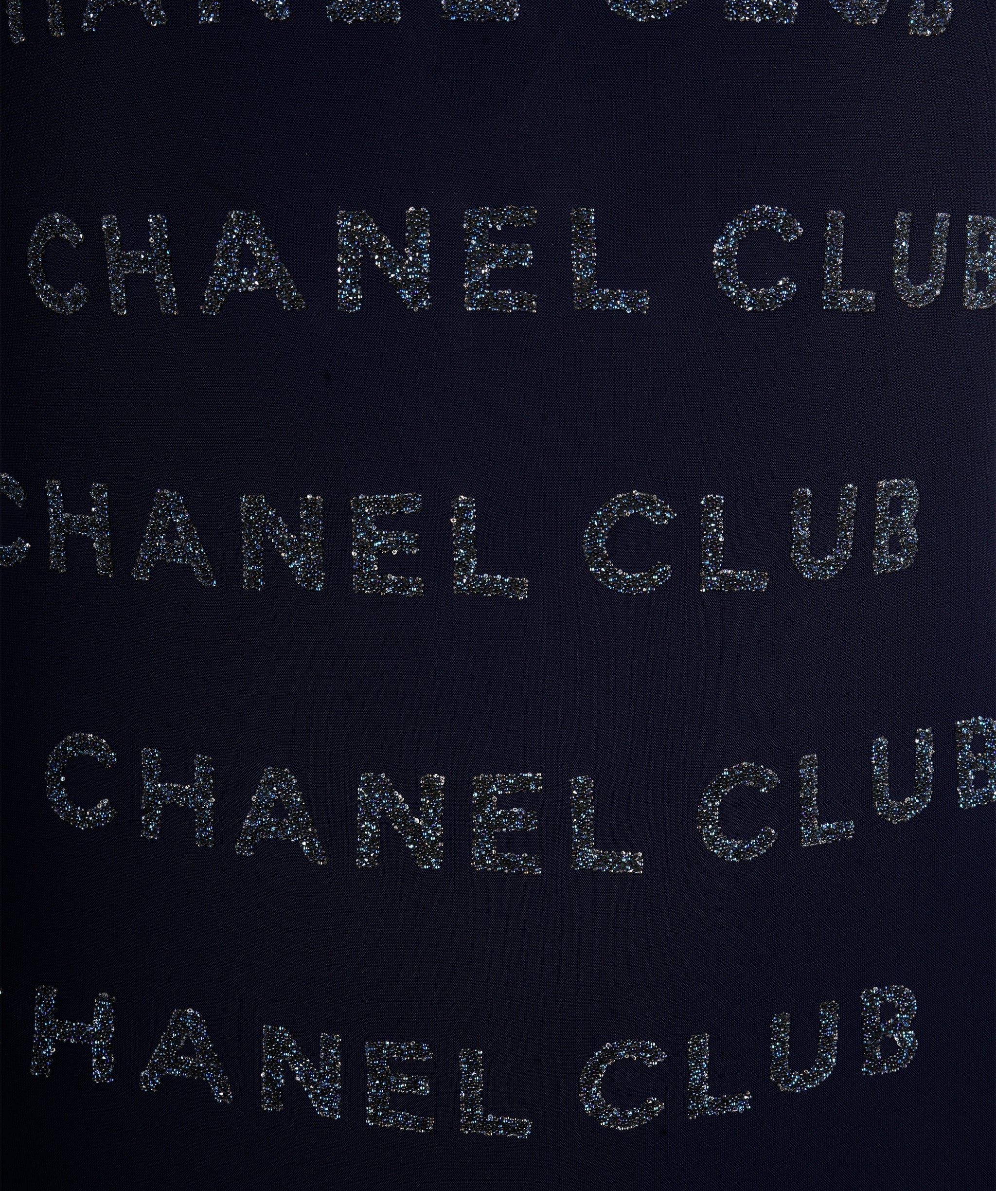 Chanel Chanel Swimsuit 1 pc blue Chanel club FR36 P56834V25564 AVC1145