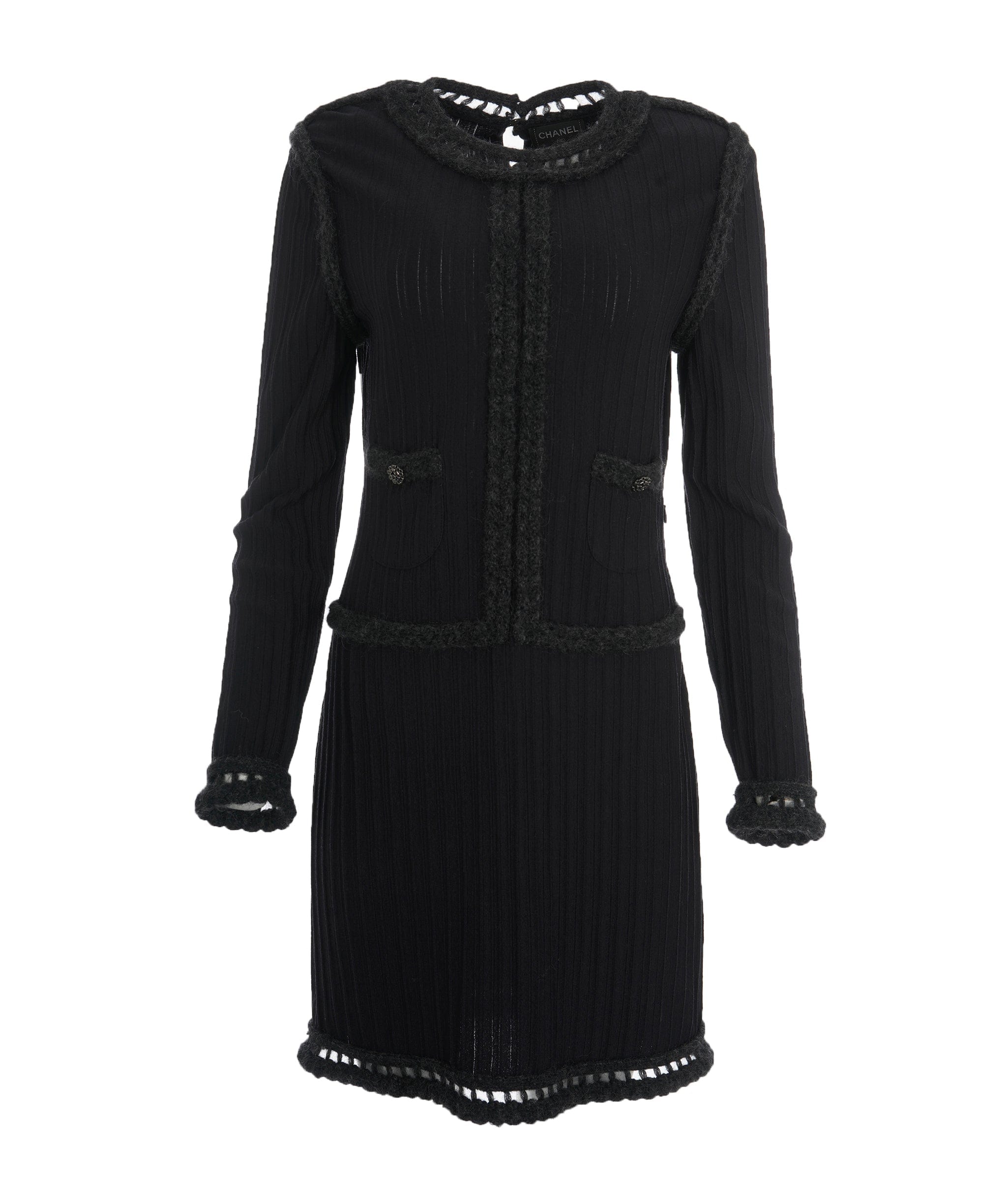 Chanel Chanel Trim Knit Dress ASL4607