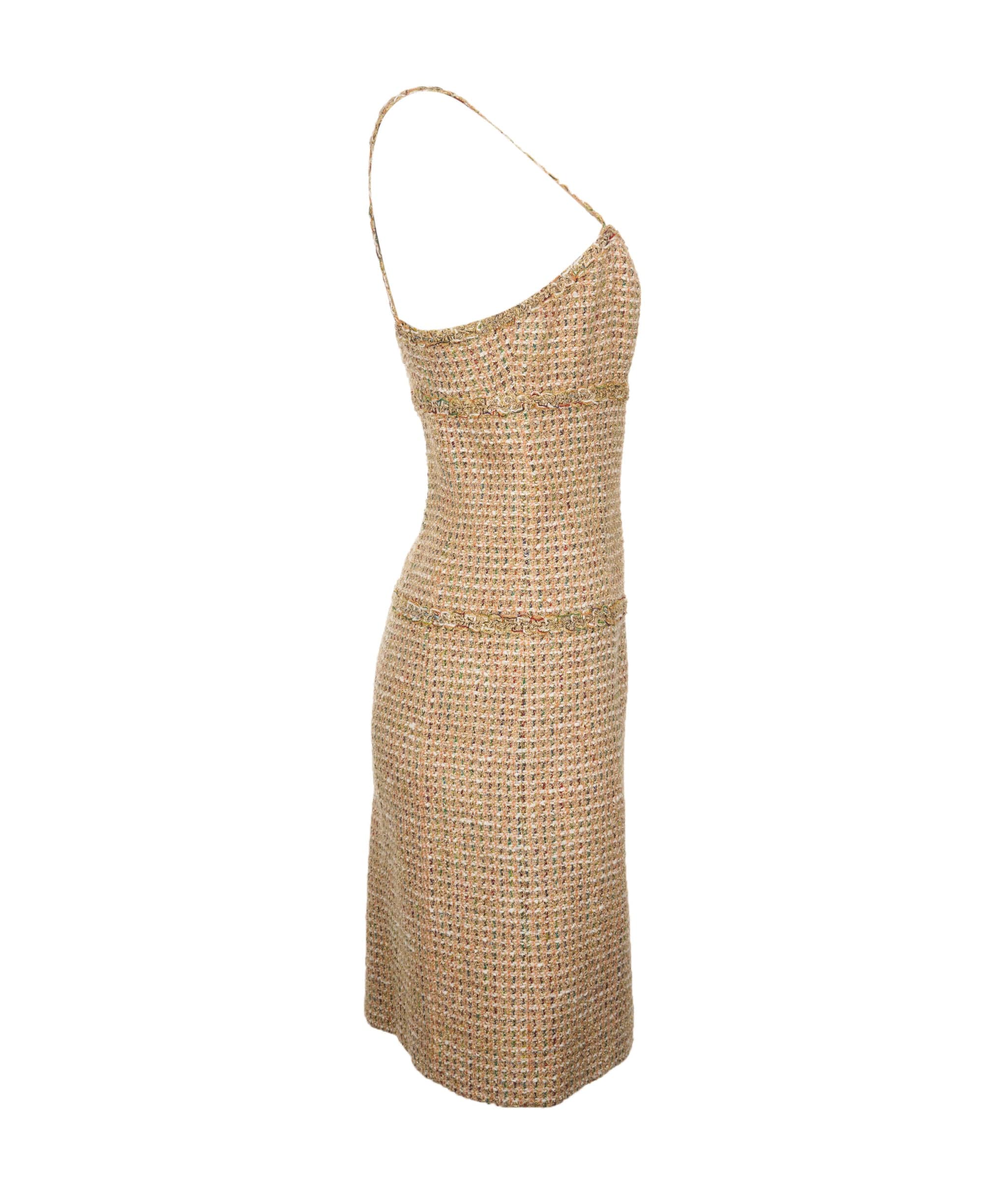 Chanel Chanel tweed metallic dress ASL4086