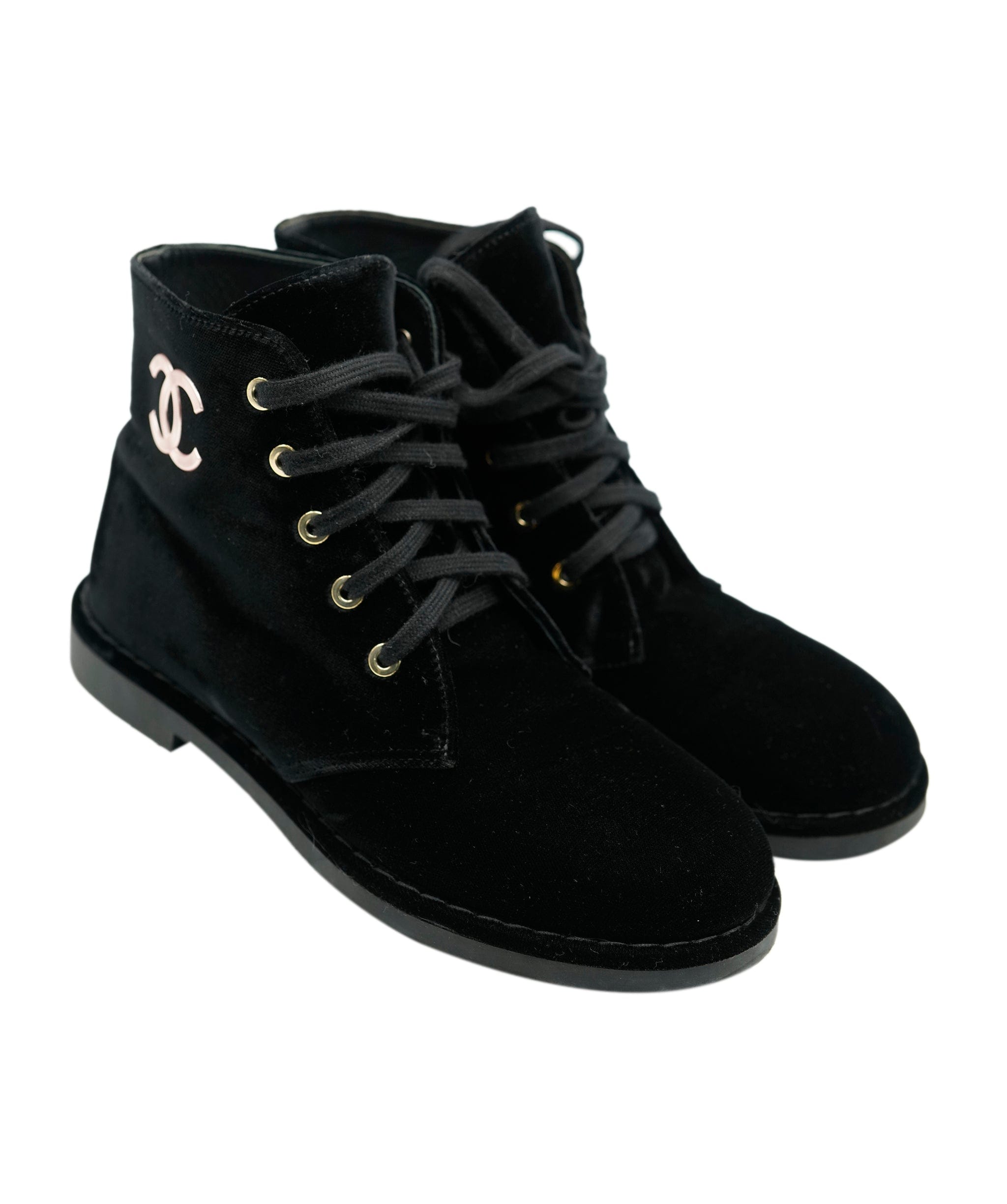 Chanel Chanel velvet cc mid boots  ALC0756