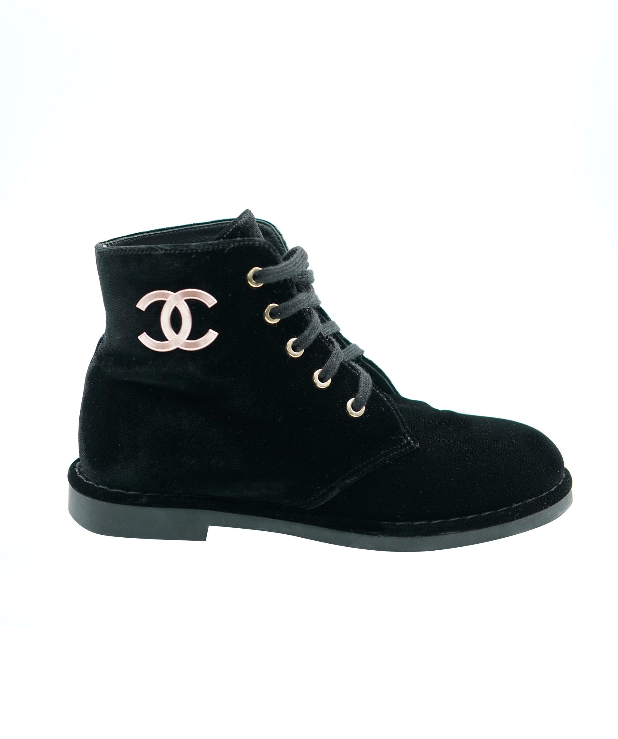 Chanel Chanel velvet cc mid boots  ALC0756