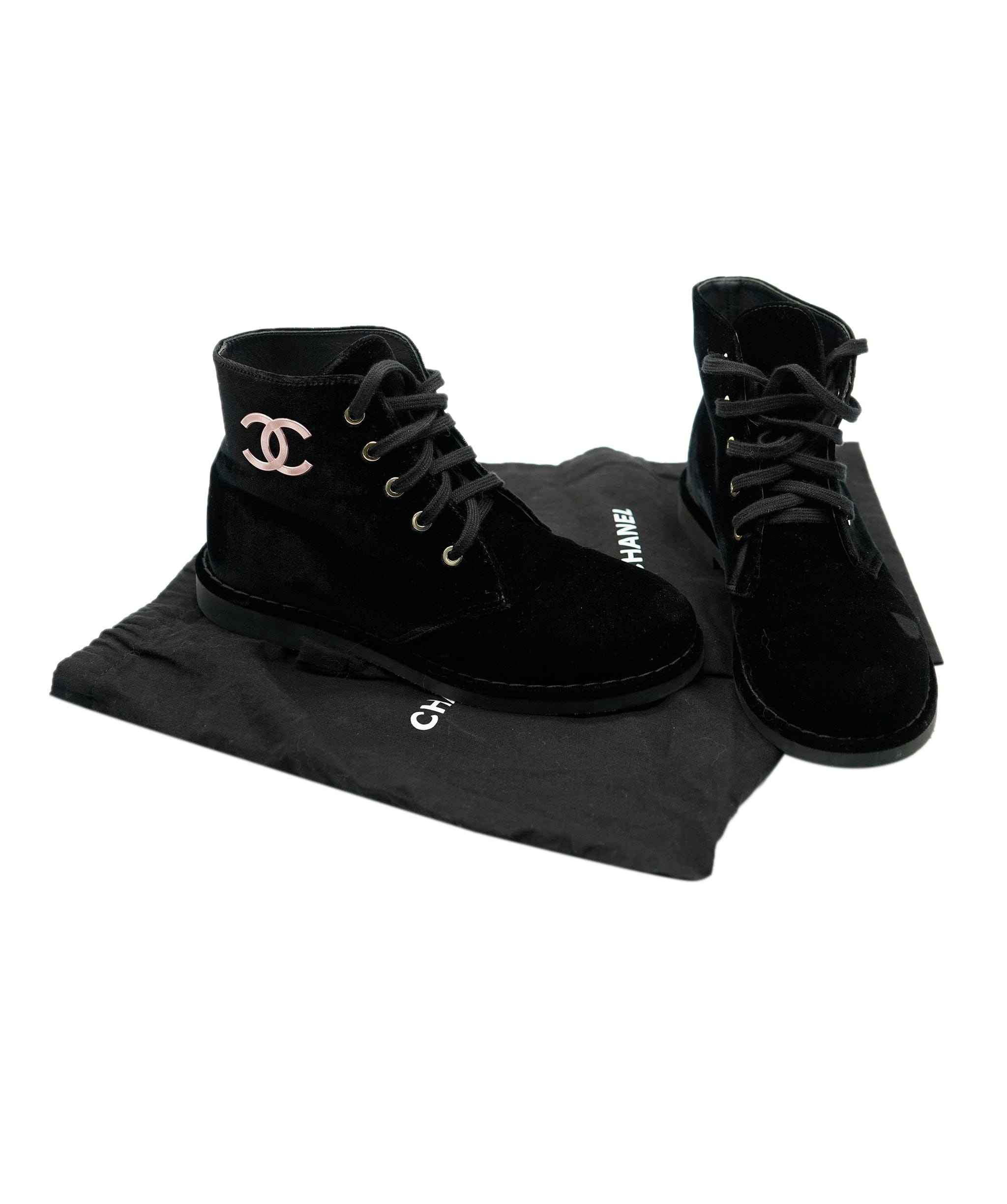 Chanel Chanel velvet cc mid boots  ALC0756