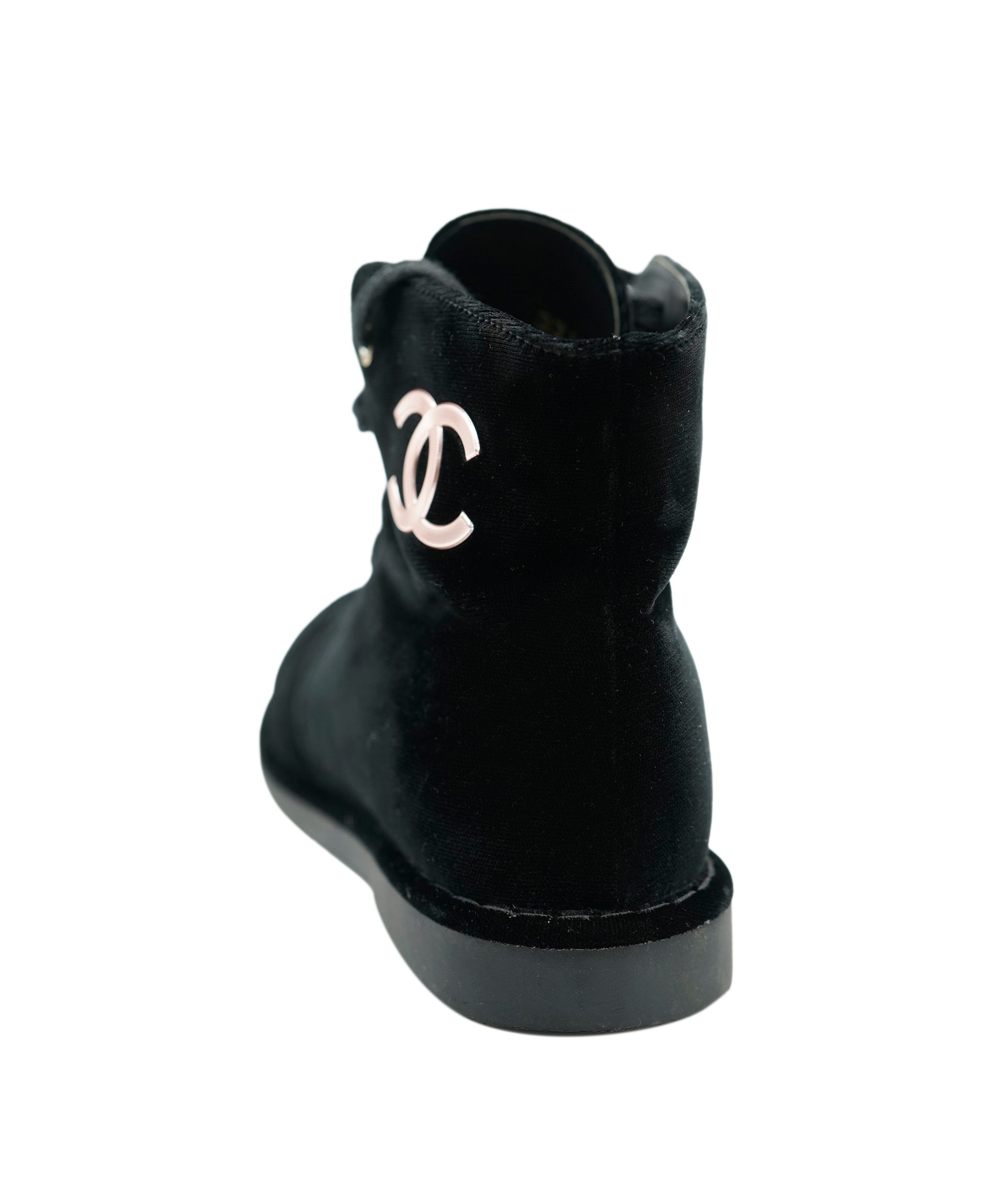 Chanel Chanel velvet cc mid boots  ALC0756