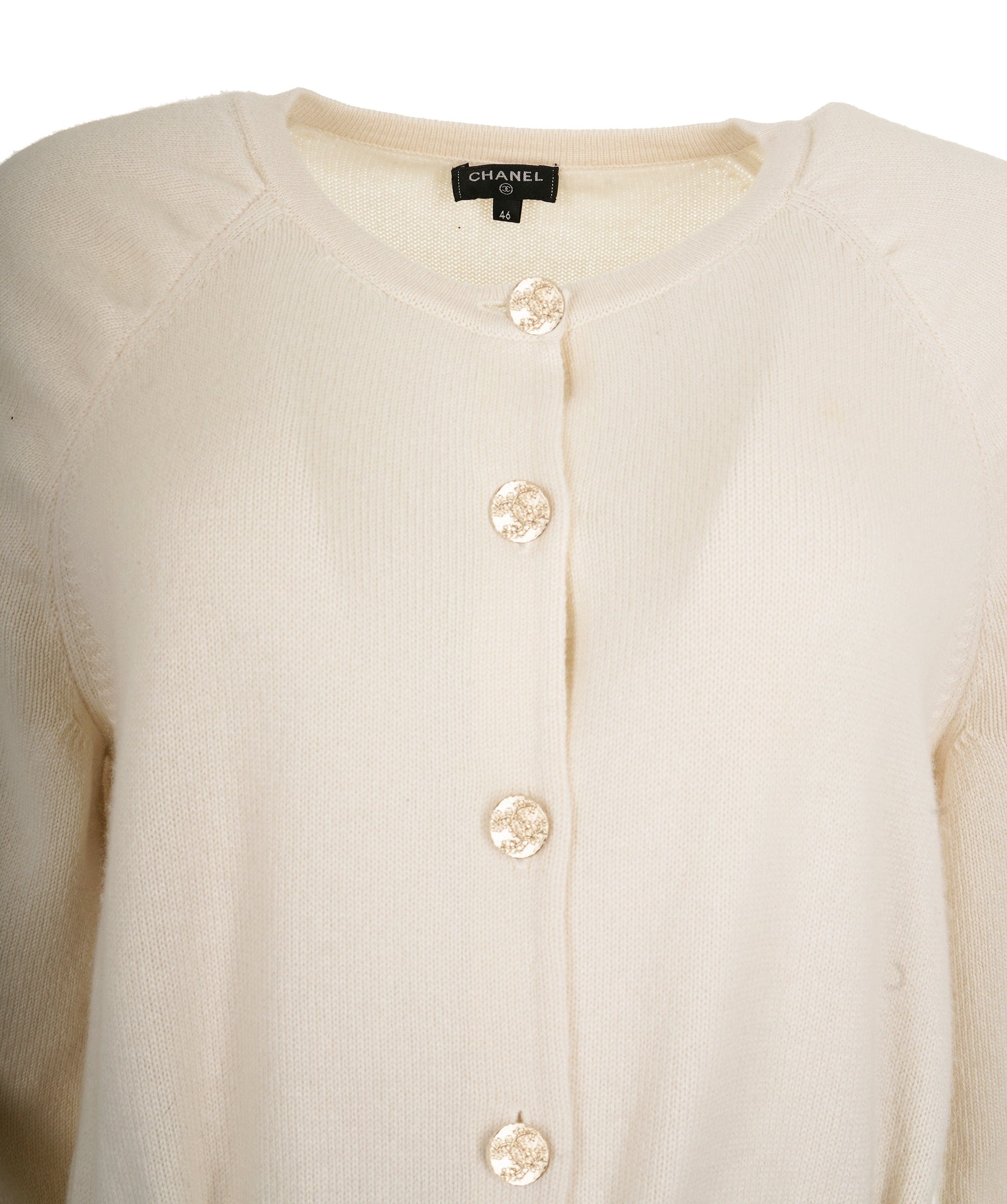 Chanel Chanel White CC cardigan ALL0490