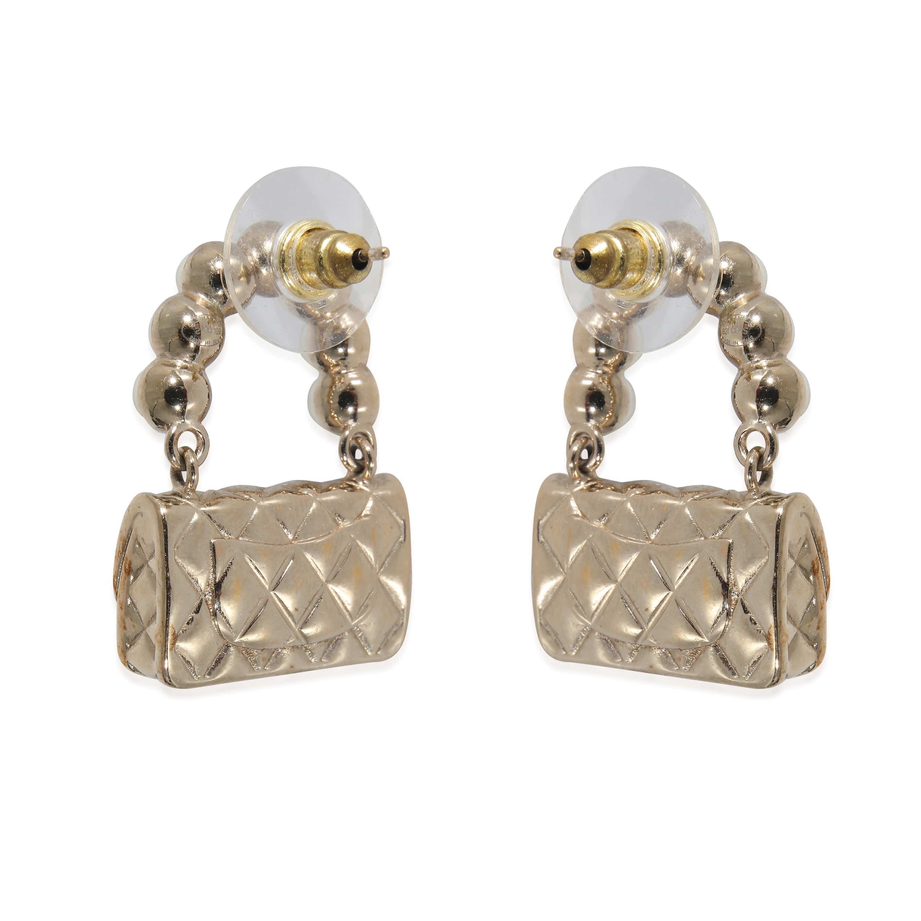 Chanel Chanel 2021 Flap Bags Gold Plated Earrings