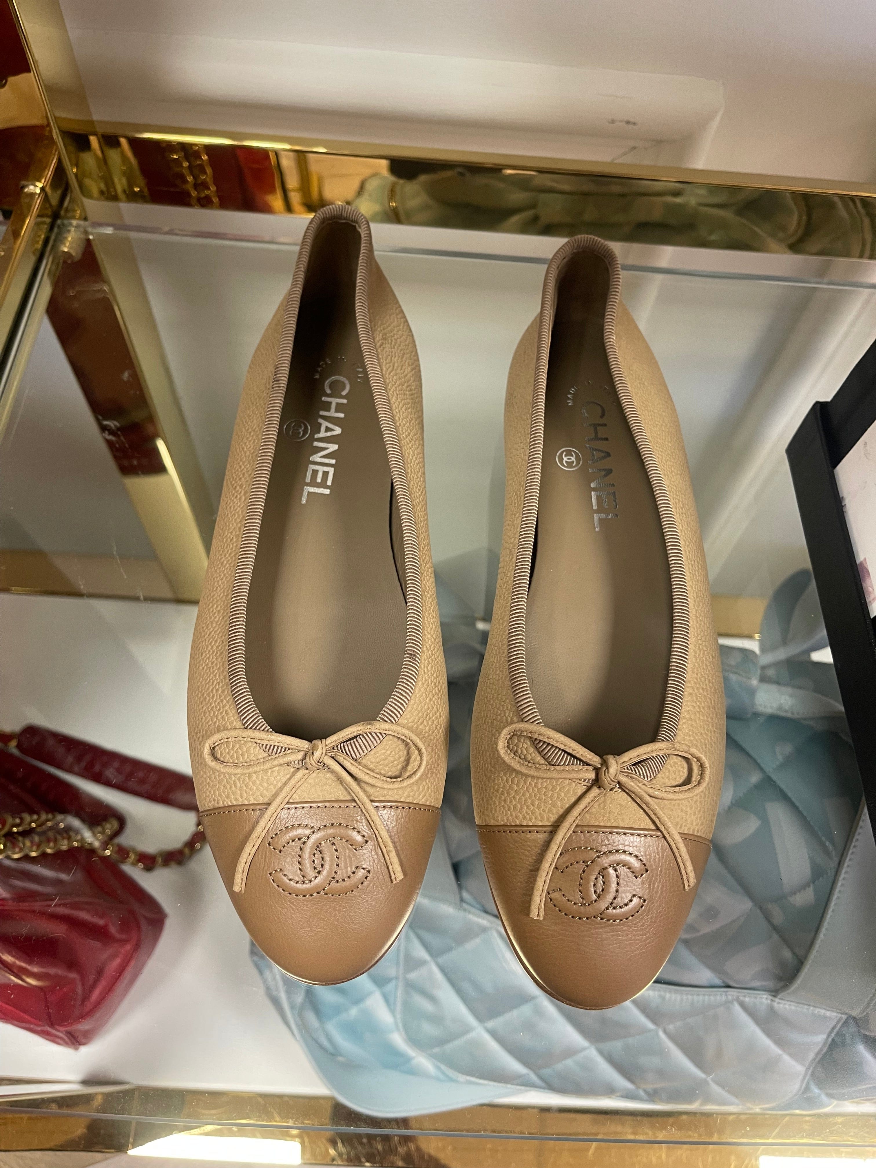 Chanel Chanel Ballerina CC Flats 38  ALL0613