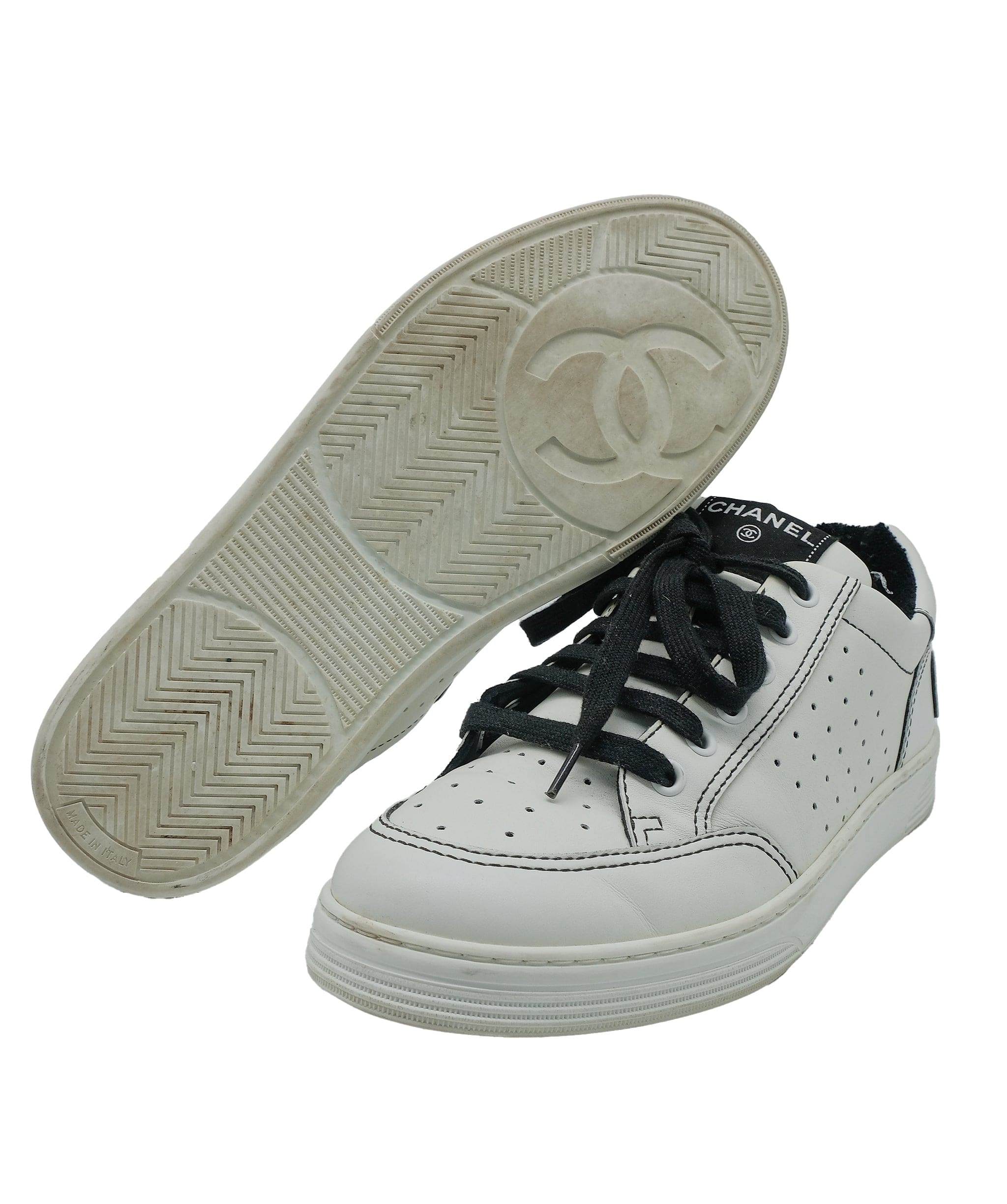 Chanel Chanel Black and White Sneakers 40 RJC3376