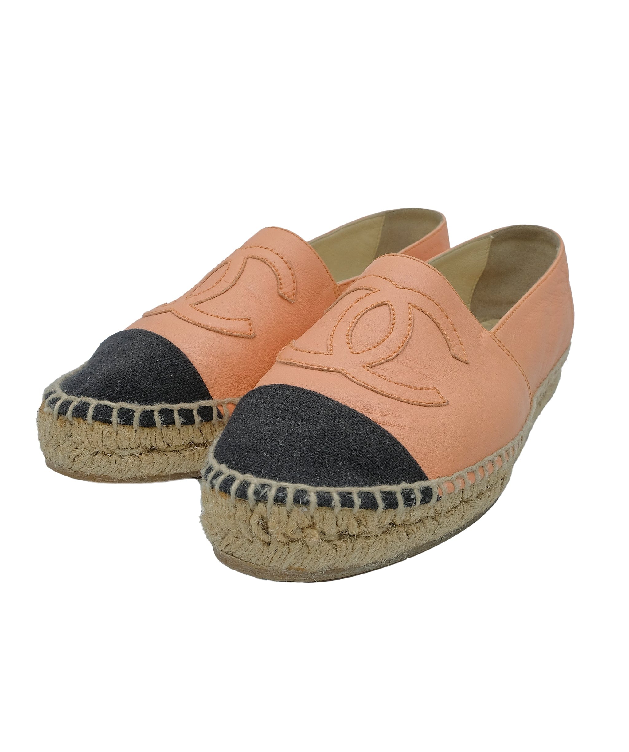 Chanel Chanel Espadrilles Pink/Black 36 RJC3270