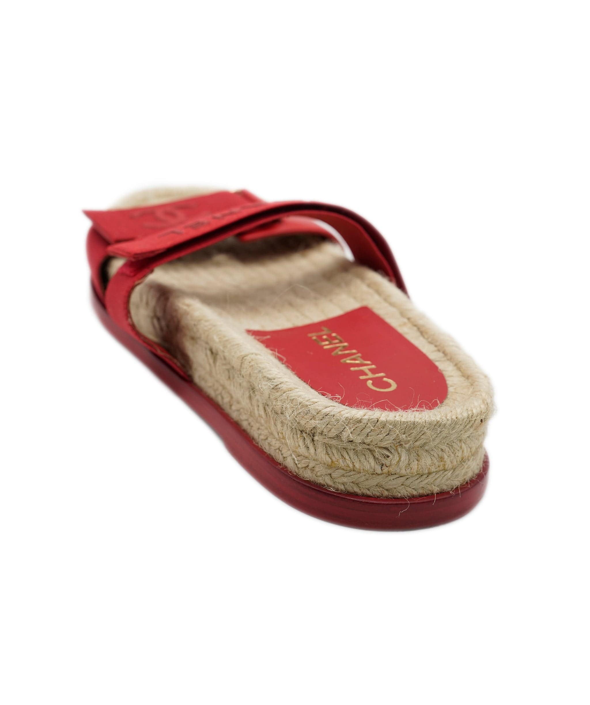 Chanel Chanel Red Sandals 38  ALC1089