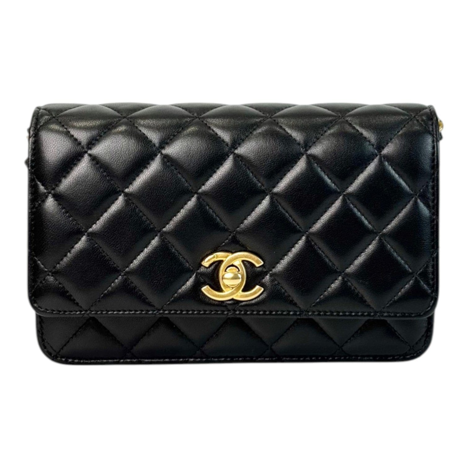 Chanel Chanel Black Woc Double Chain Pearl Crush Bag