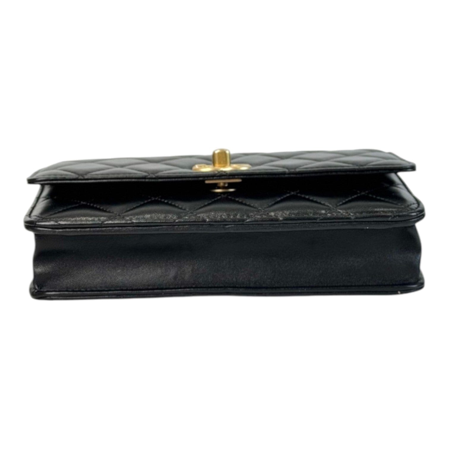 Chanel Chanel Black Woc Double Chain Pearl Crush Bag