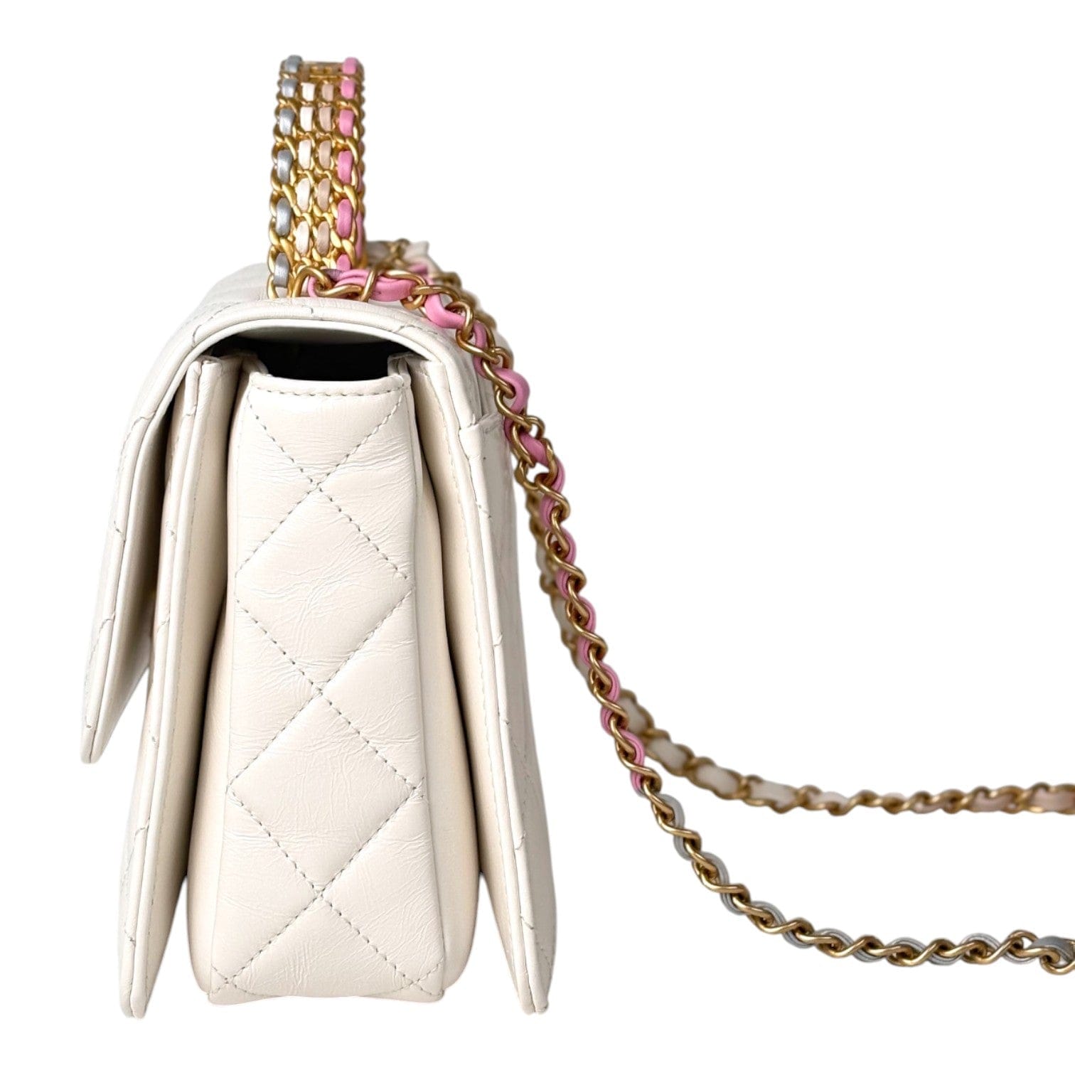 Chanel Chanel White Classic Flap Handle Bag