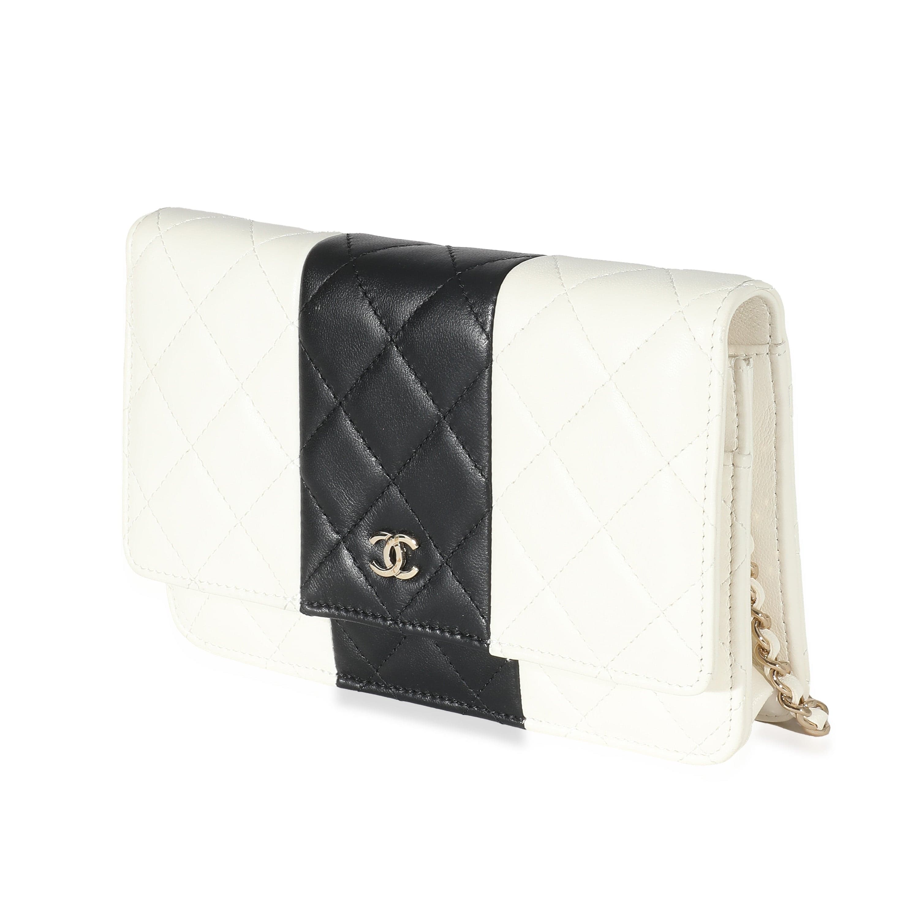 Chanel Chanel 22C Bi-Color Lambskin Wallet On Chain