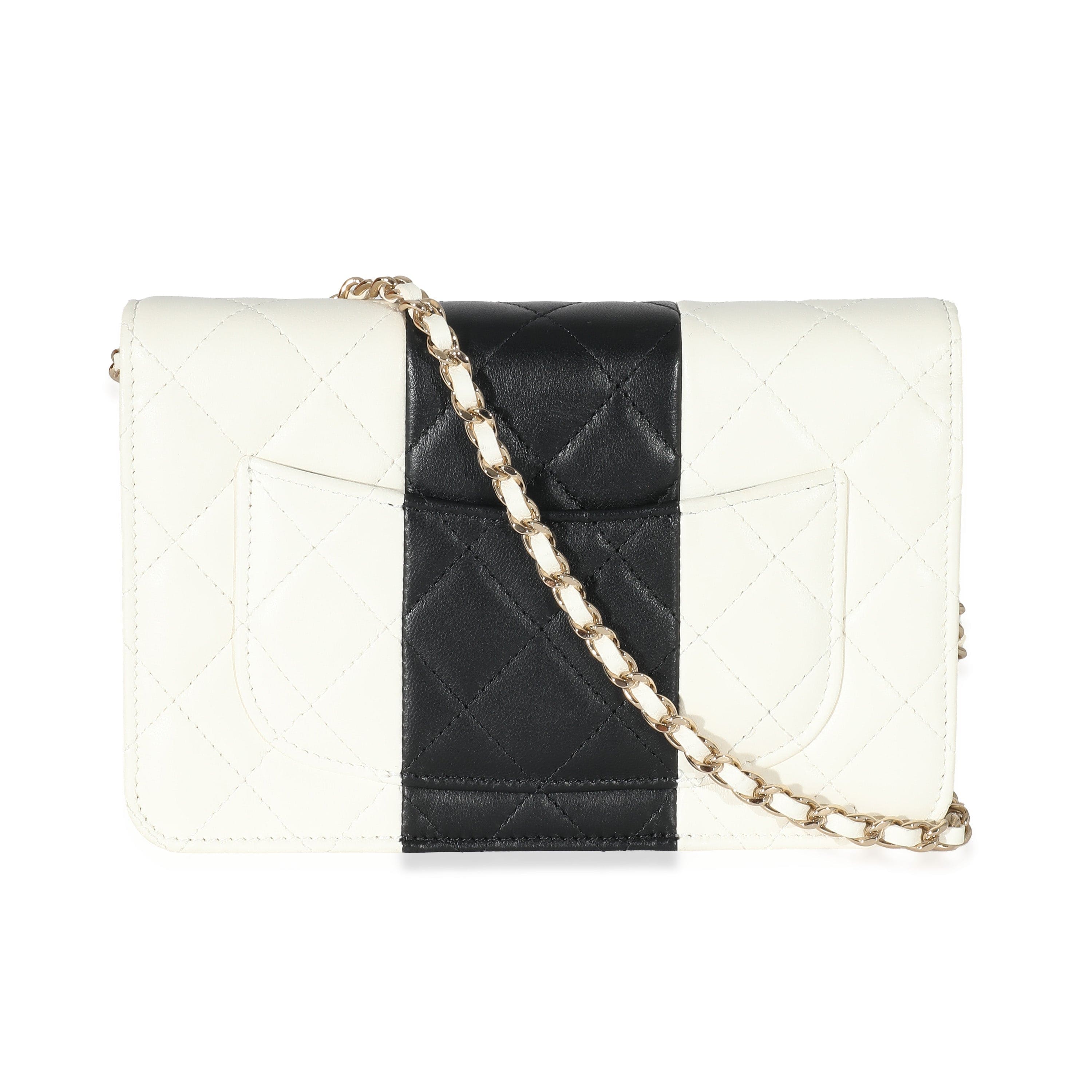 Chanel Chanel 22C Bi-Color Lambskin Wallet On Chain