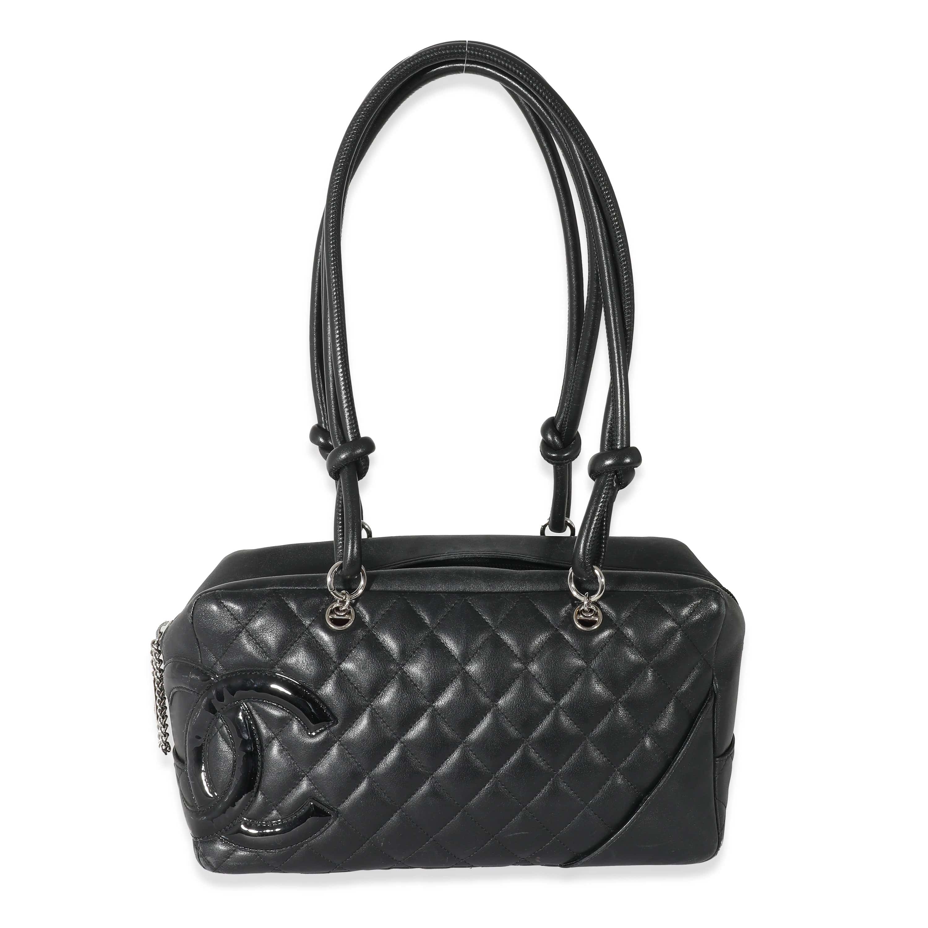 Chanel Chanel Black Calfskin Medium Cambon Bowler Bag