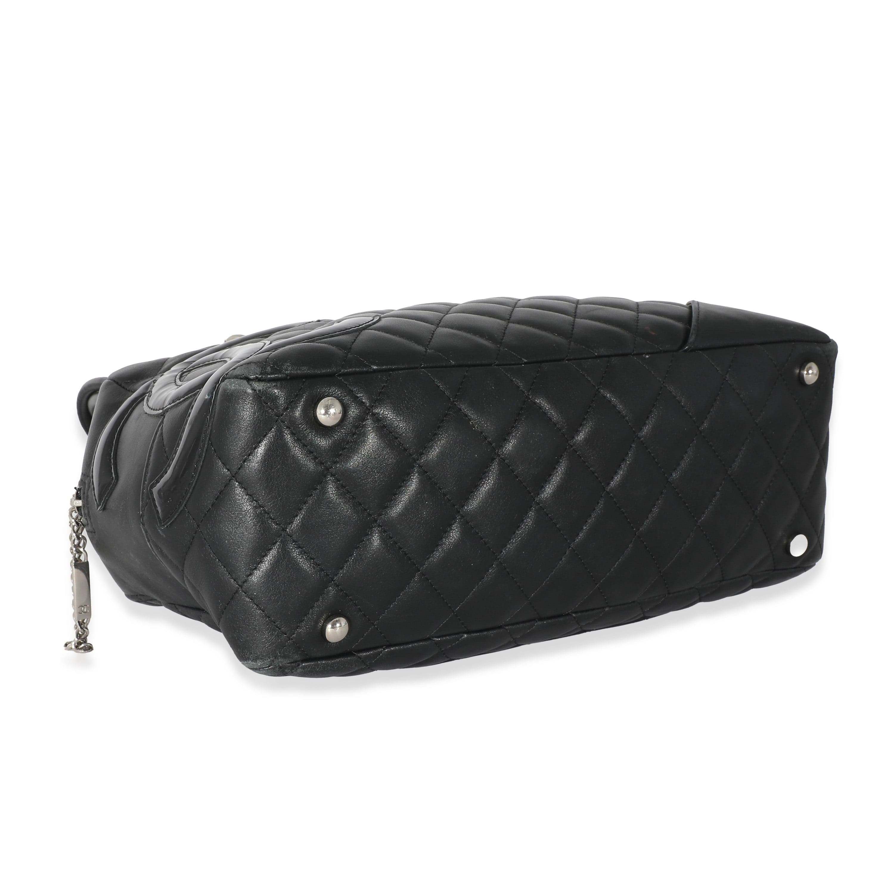 Chanel Chanel Black Calfskin Medium Cambon Bowler Bag